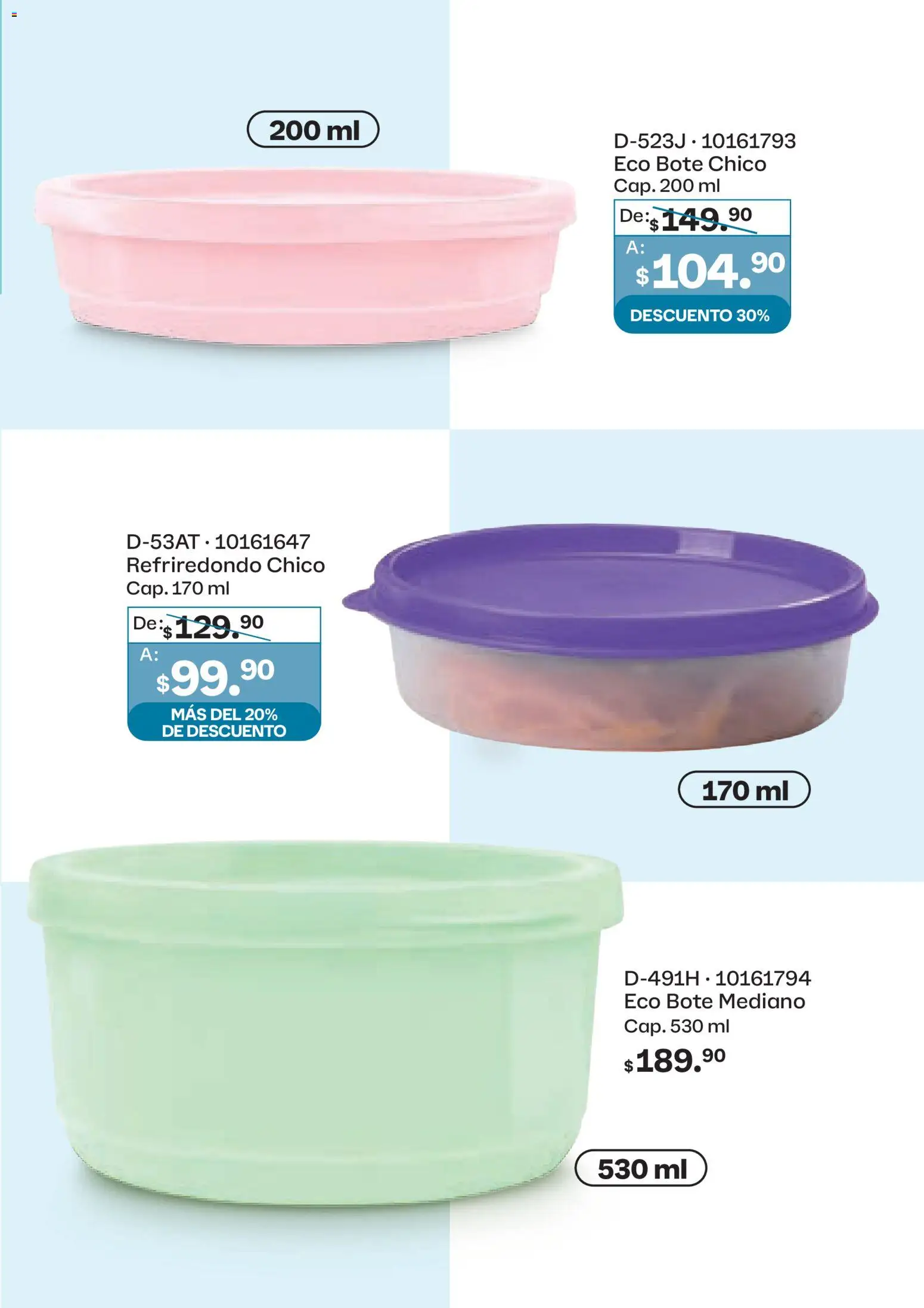Nuevas ofertas de Tupperware válidas en toda la República Mexicana desde el 23.03.2026. ¡Encuentra las mejores ofertas en Tupperware catálogo! | Página: 89