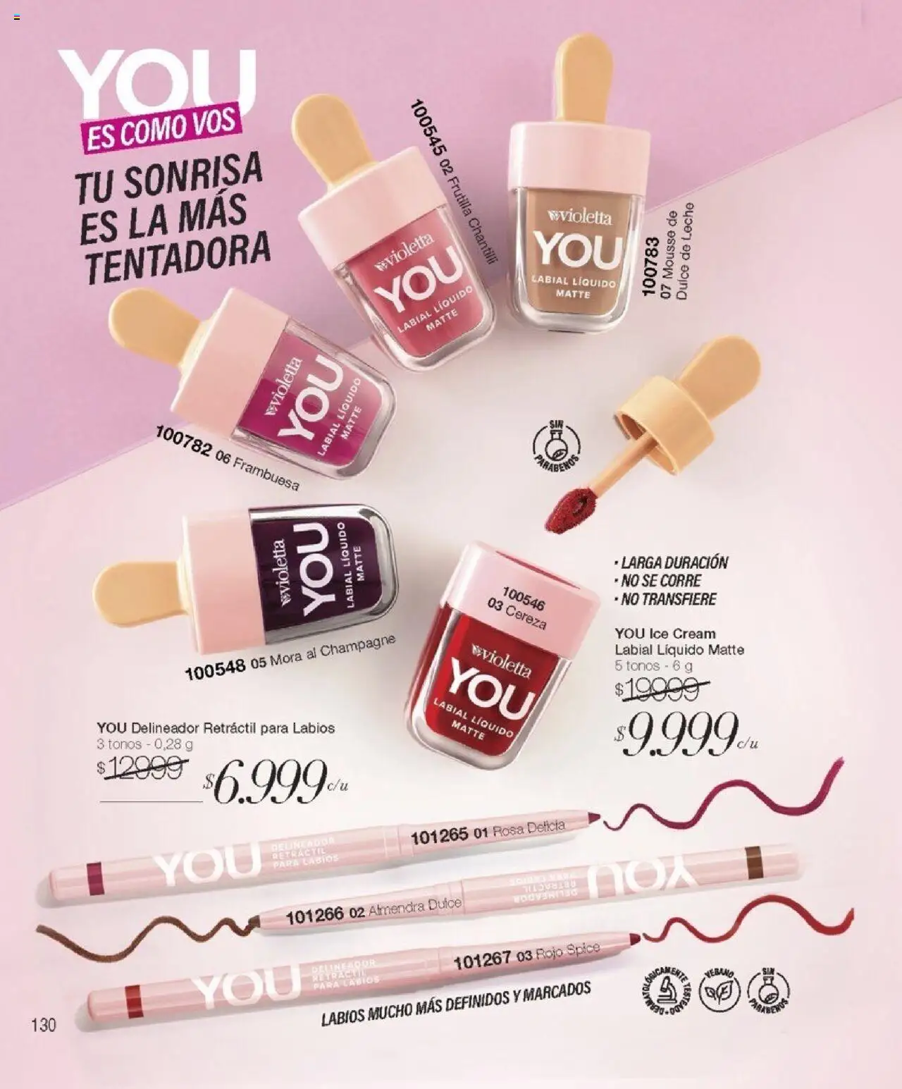 Violetta catálogo │ válido desde el 07.08.2025 | Página: 130 | Productos: Delineador, Dulce de leche, Champagne, Leche