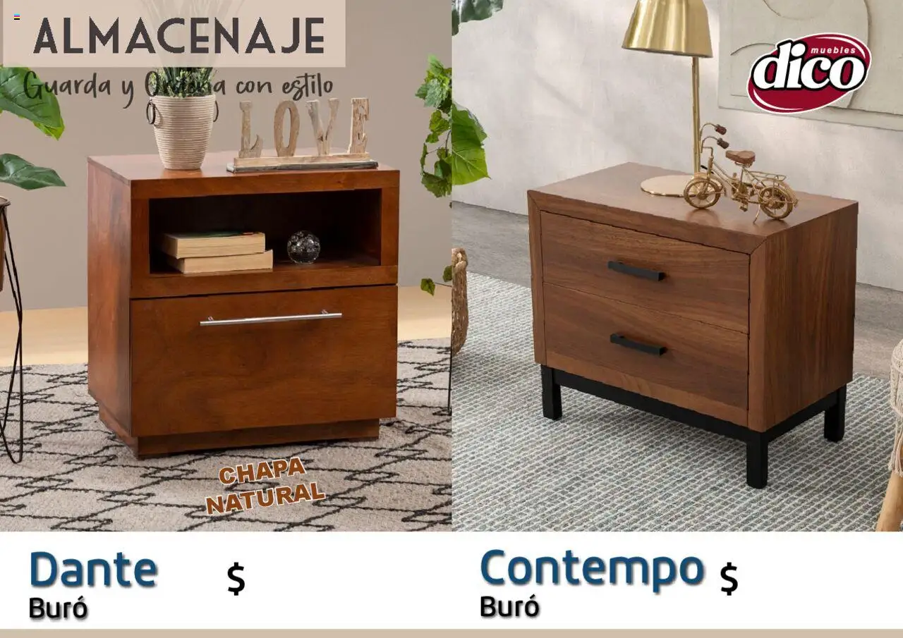 Nuevas ofertas de Muebles Dico válidas en toda la República Mexicana desde el 12.02.2025. ¡Encuentra las mejores ofertas en Muebles Dico catálogo Almacenaje! | Página: 16 | Productos: Chapa, Buró