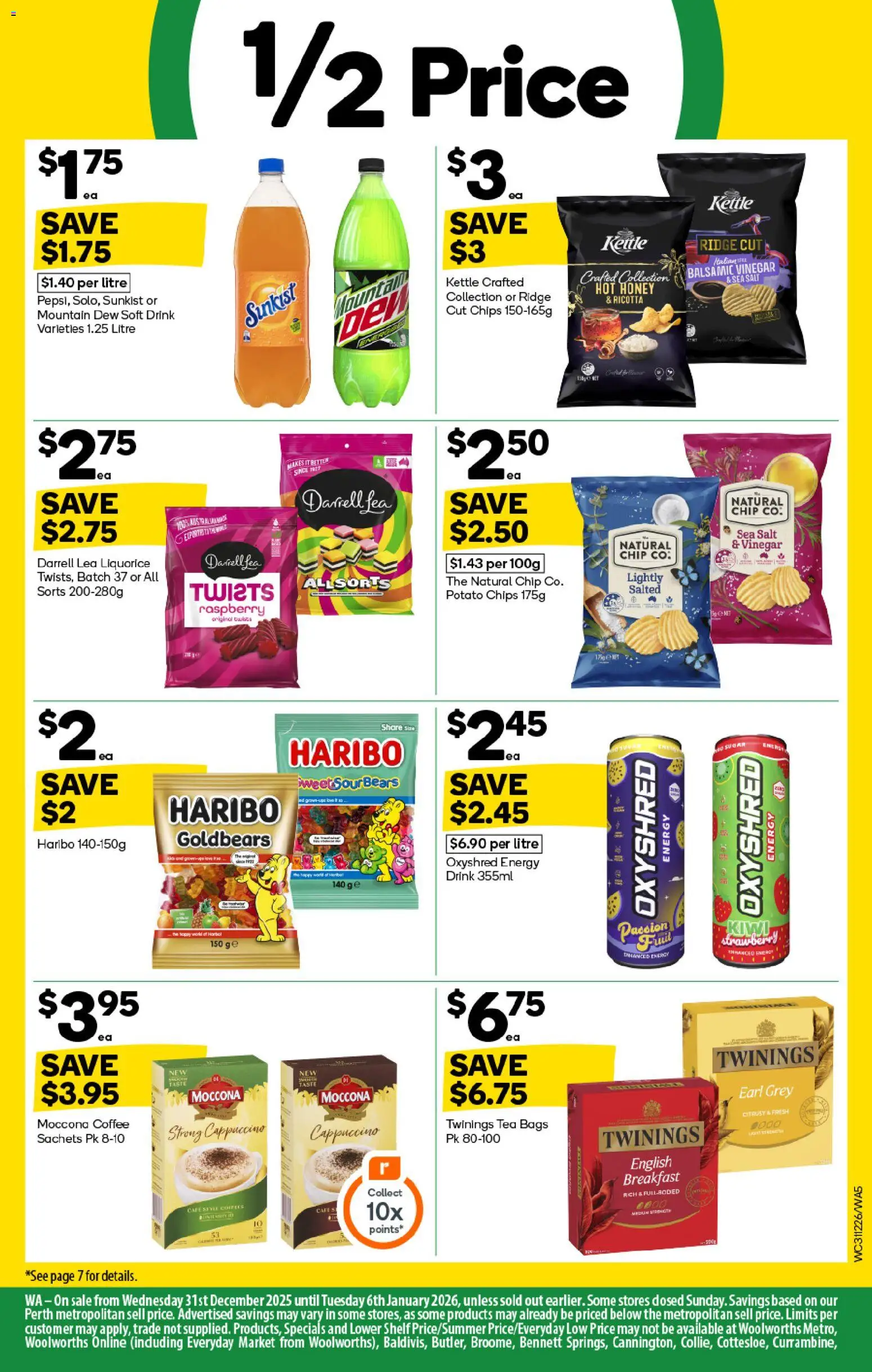 Woolworths catalogue - valid from 31.12.2025 | Page: 5 | Products: Tea, Salt, Vinegar, Kettle