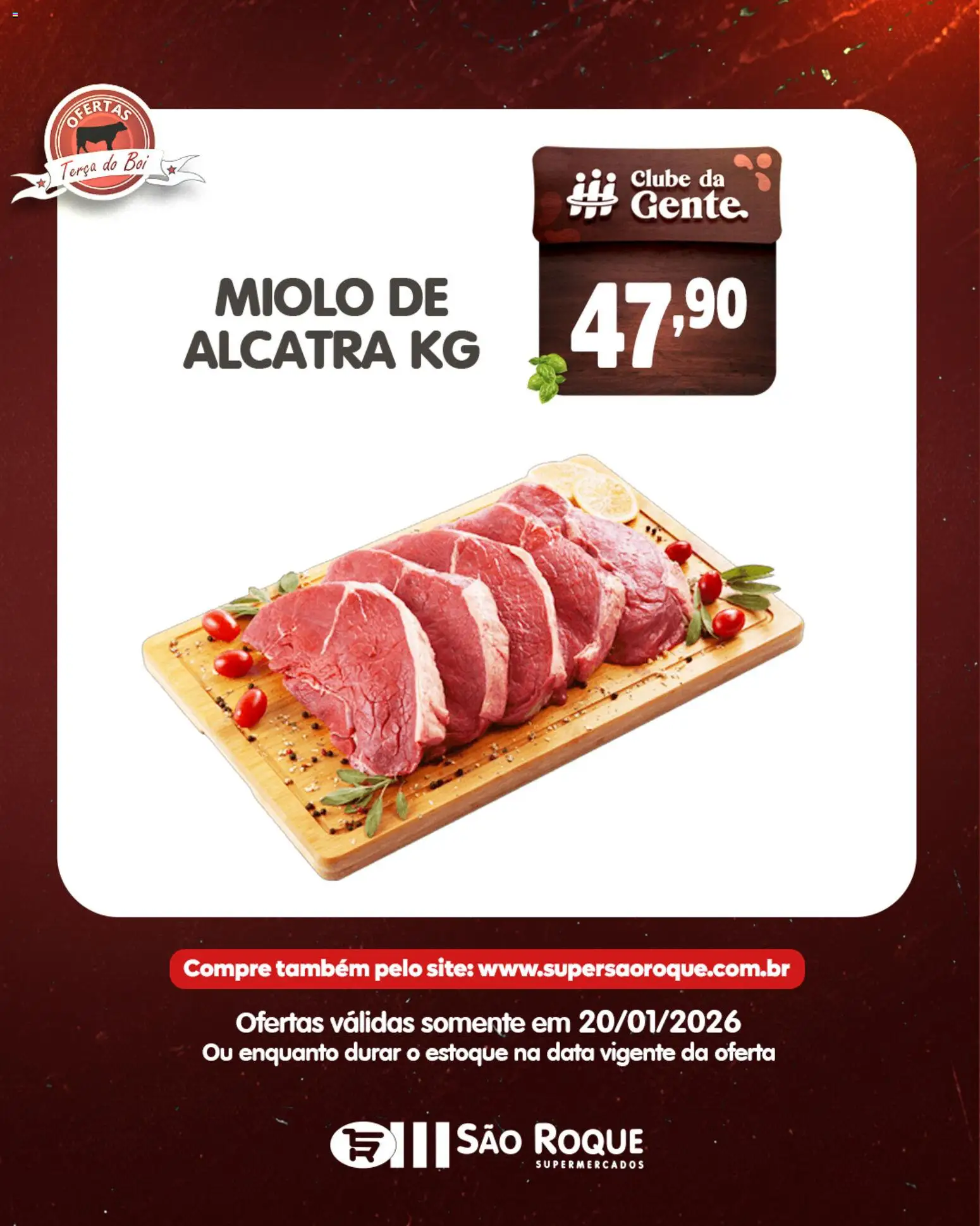 São Roque Supermercados Folheto - válido de 20.01.2026 | Página: 6 | Produtos: Alcatra