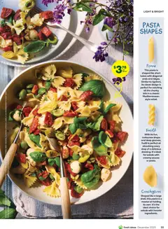 Preview of Woolworths Fresh Ideas Magazine - valid from 01.12.2025 | Page: 55 | Products: Light, Pasta