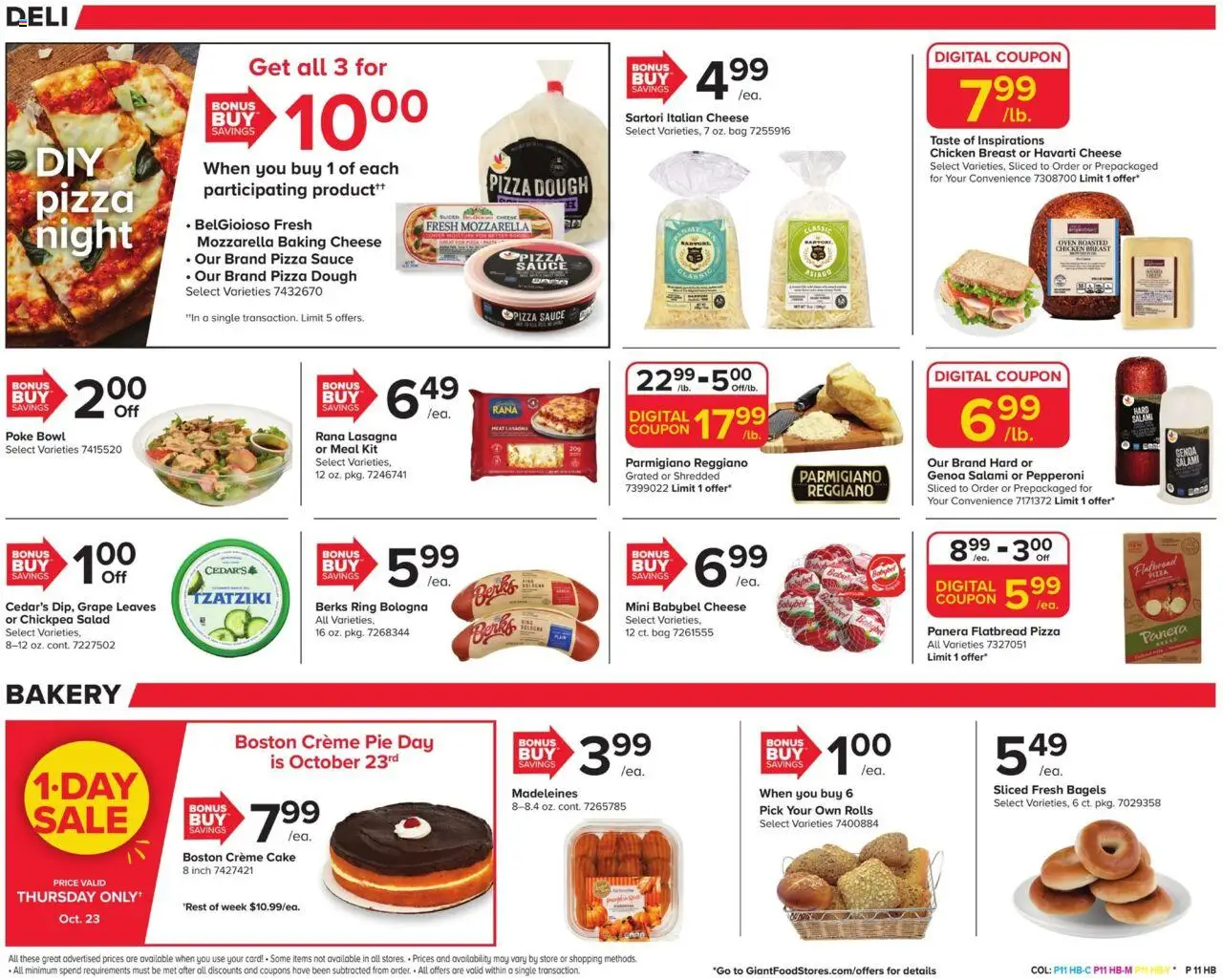 Giant Weekly Ad - valid from 17.10.2025 | Page: 13 | Products: Ring, Cheese, Sauce, Oven