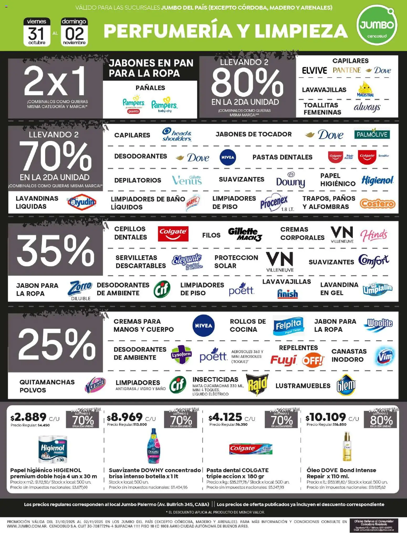 Jumbo - Ofertas Extremo | Salta & Tucumán │ válido desde el 31.10.2025 | Página: 6 | Productos: Papel higiénico, Botella, Baño, Pañales