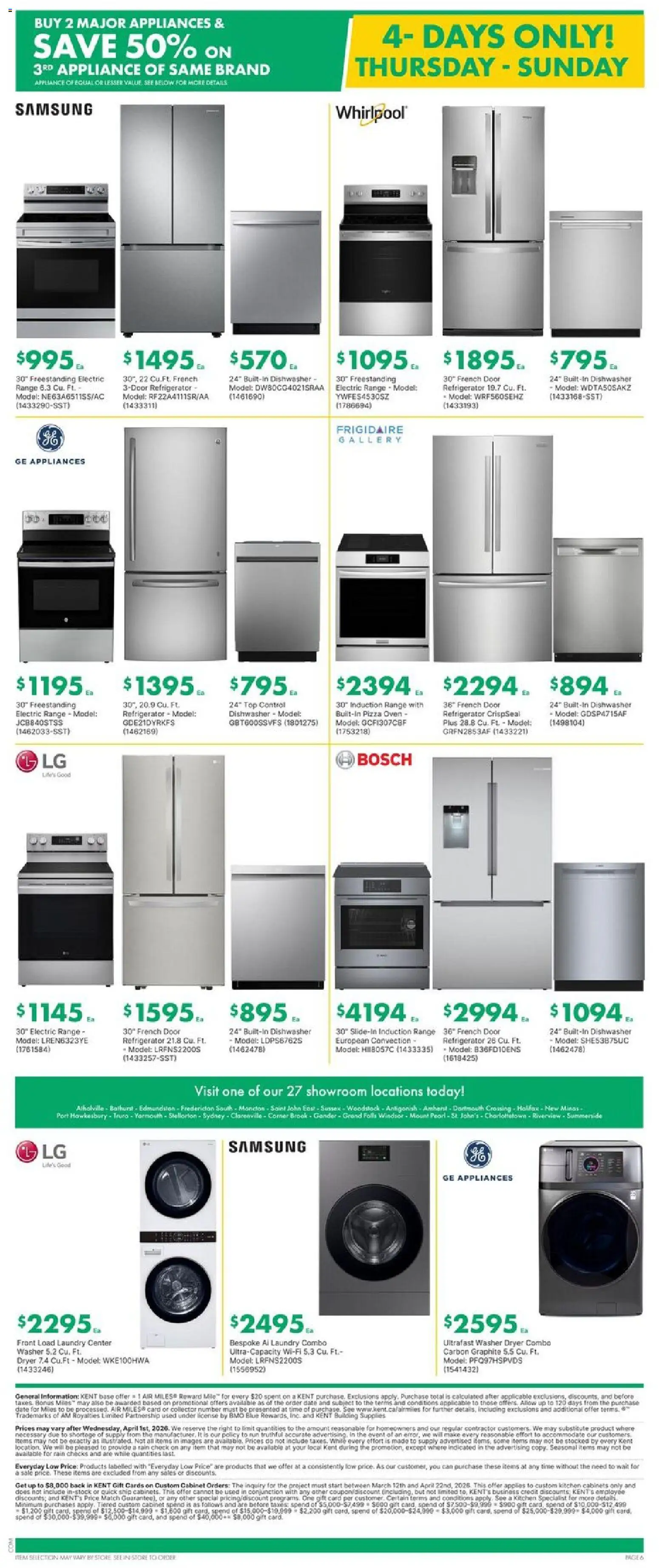 Kent flyer valid from 26.03.2026 | Page: 7 | Products: Oven, Dishwasher, Cabinet, Pizza