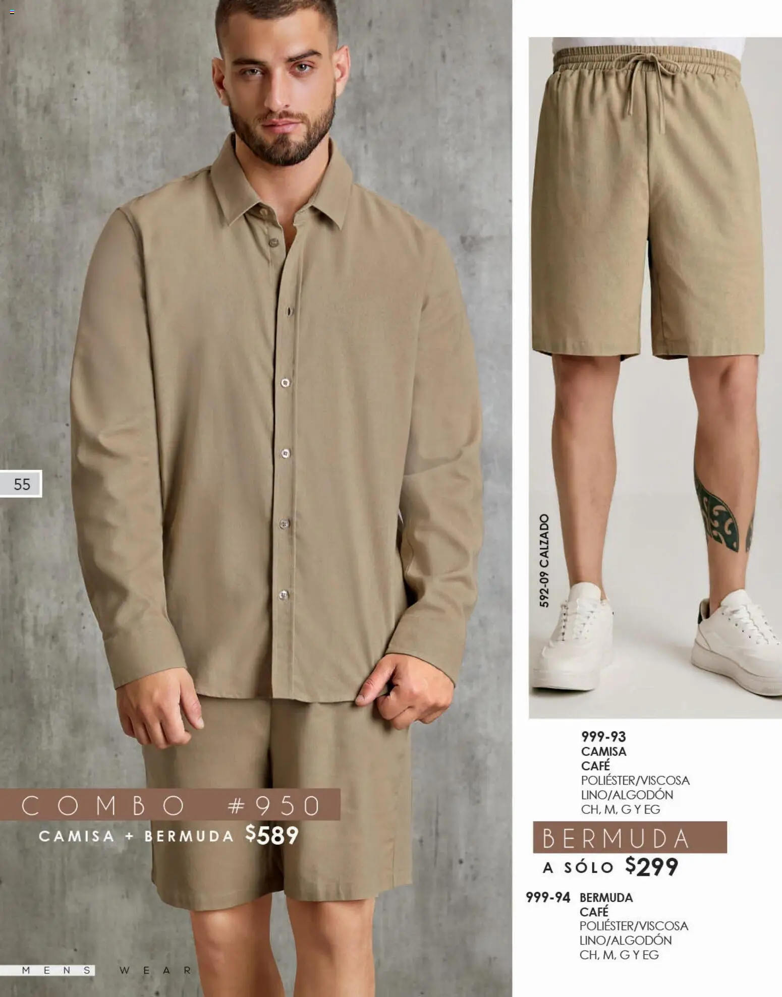 Nuevas ofertas de Cklass válidas en toda la República Mexicana desde el 02.01.2026. ¡Encuentra las mejores ofertas en Cklass catálogo Calzado Caballero! | Página: 135 | Productos: Camisa, Café, Bermuda