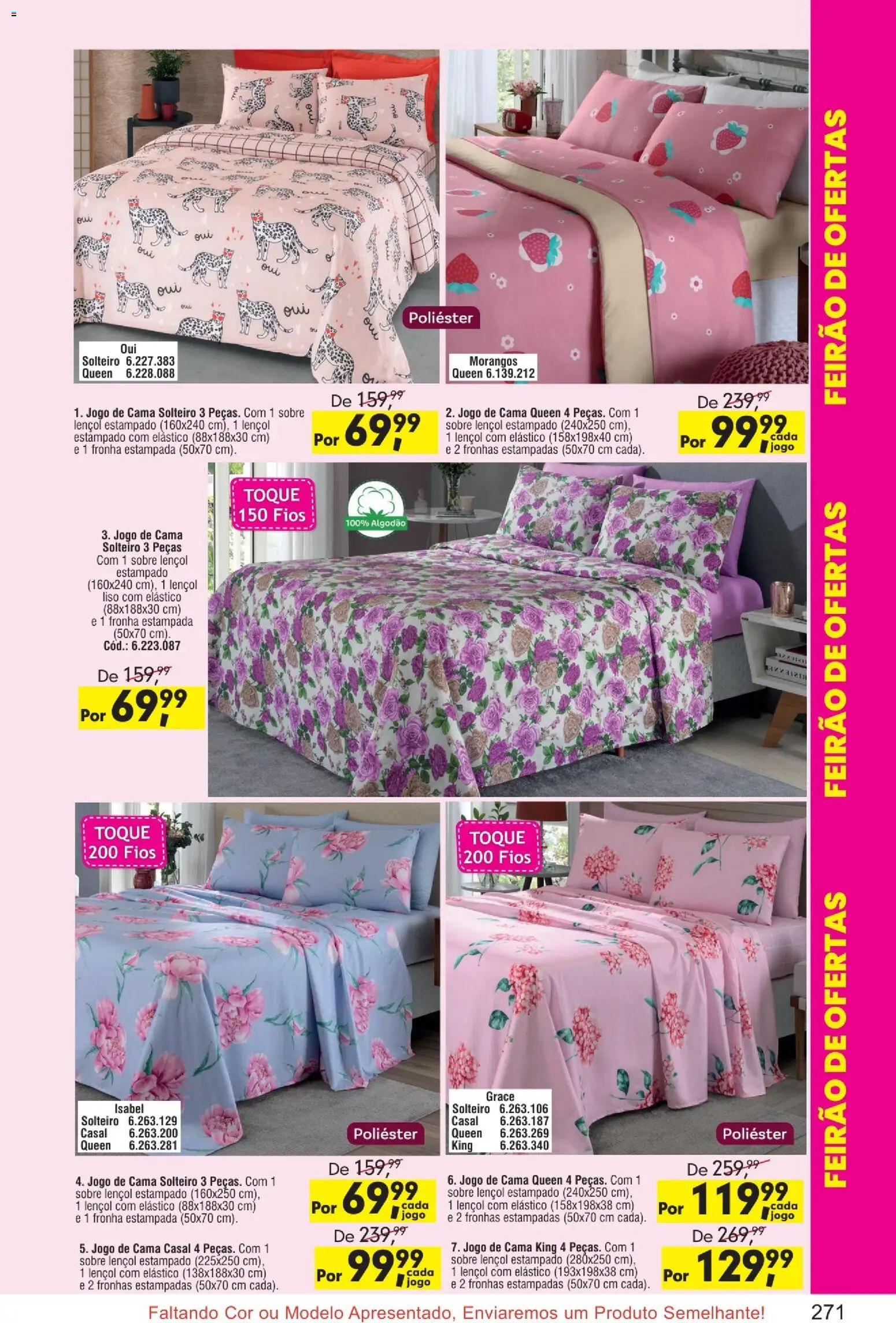 Quatro Estações Folheto - válido de 01.04.2026 | Página: 31 | Produtos: Jogo de cama, Cama, Algodão, Fronha