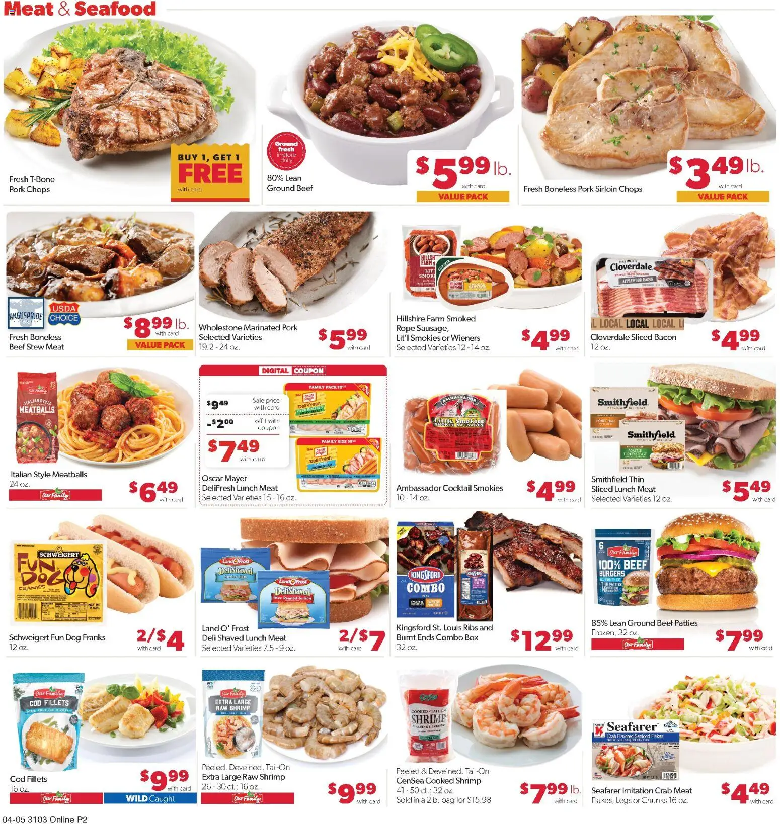 Family Fare Weekly Ad - ND - valid from 05.04.2026 | Page: 6 | Products: Box, Pork, Beef, Flakes