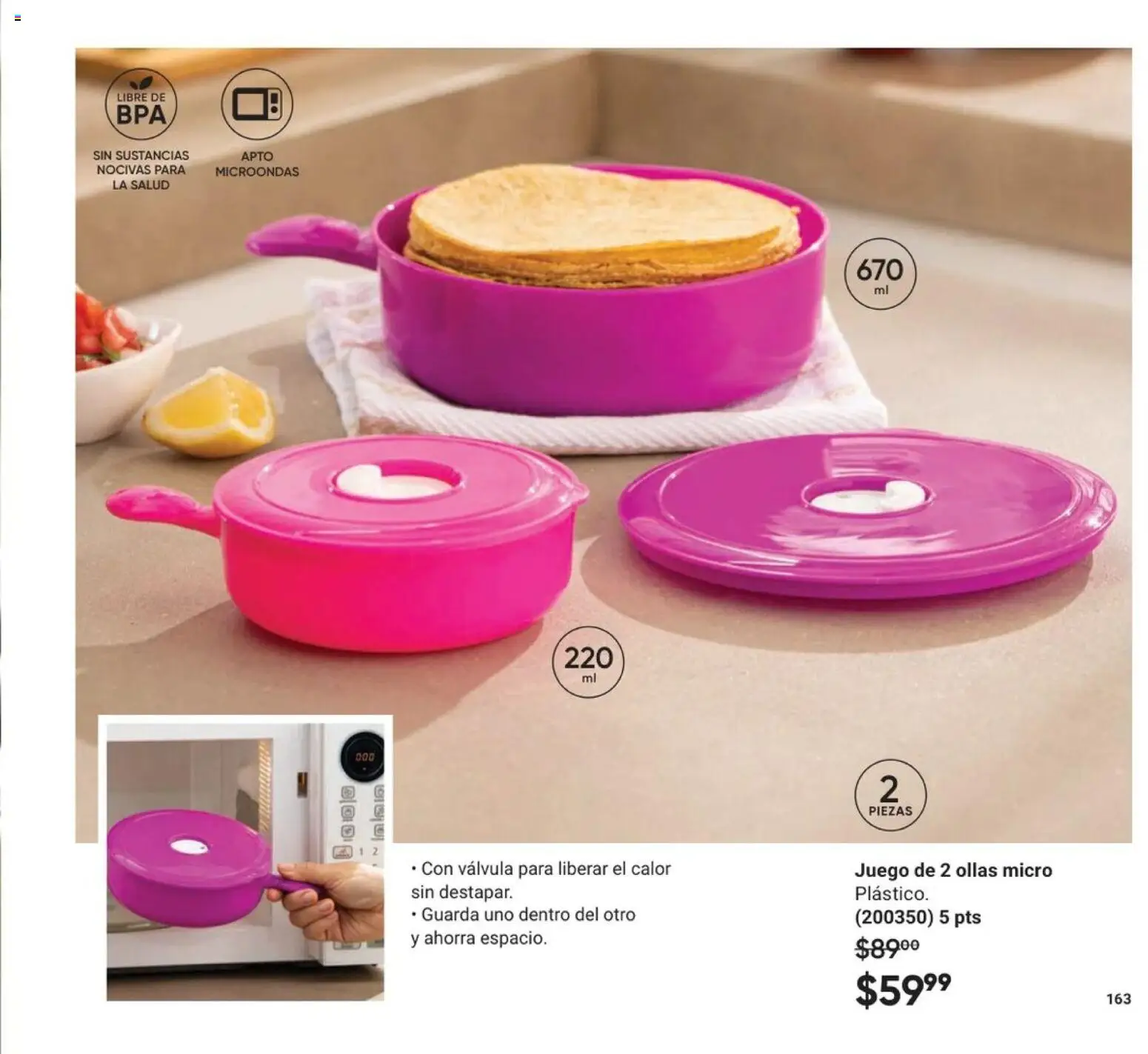 Nuevas ofertas de AVON válidas en toda la República Mexicana desde el 20.12.2025. ¡Encuentra las mejores ofertas en AVON Casa & Estilo 1 2026! | Página: 165 | Productos: Juego, Microondas, Válvula