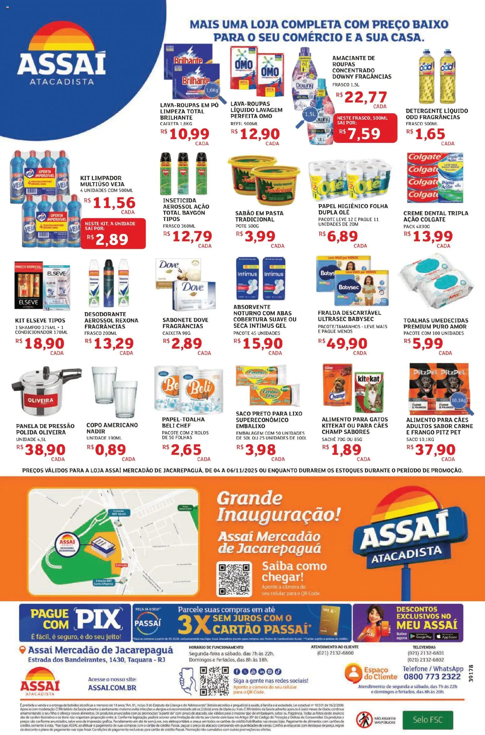 Assaí Atacadista Folheto - válido de 04.11.2025 | Página: 3 | Produtos: Condicionador, Panela, Creme, Frango