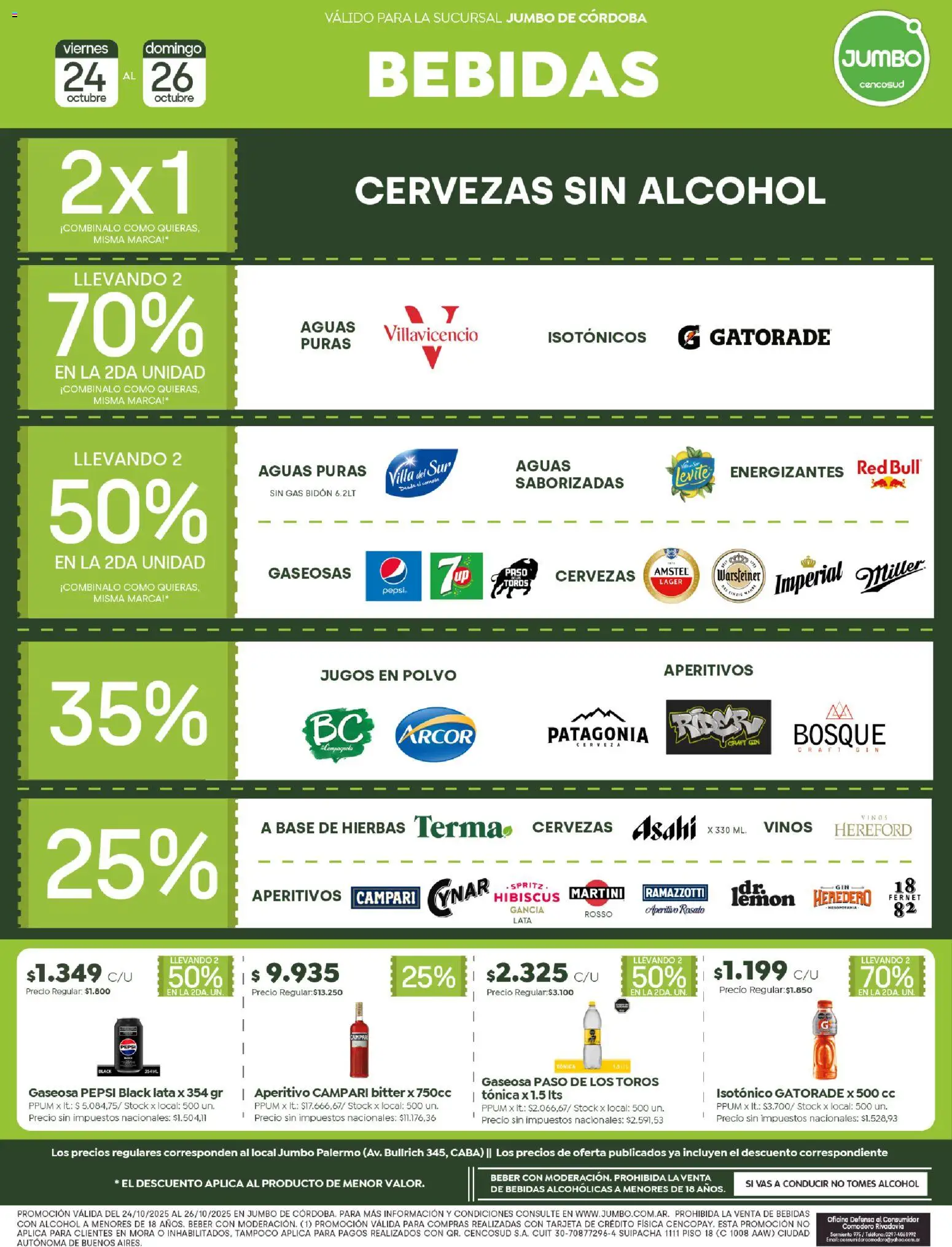 Jumbo - Ofertas | Córdoba │ válido desde el 24.10.2025 | Página: 5 | Productos: Teléfono, Polvo, Gin, Gaseosa