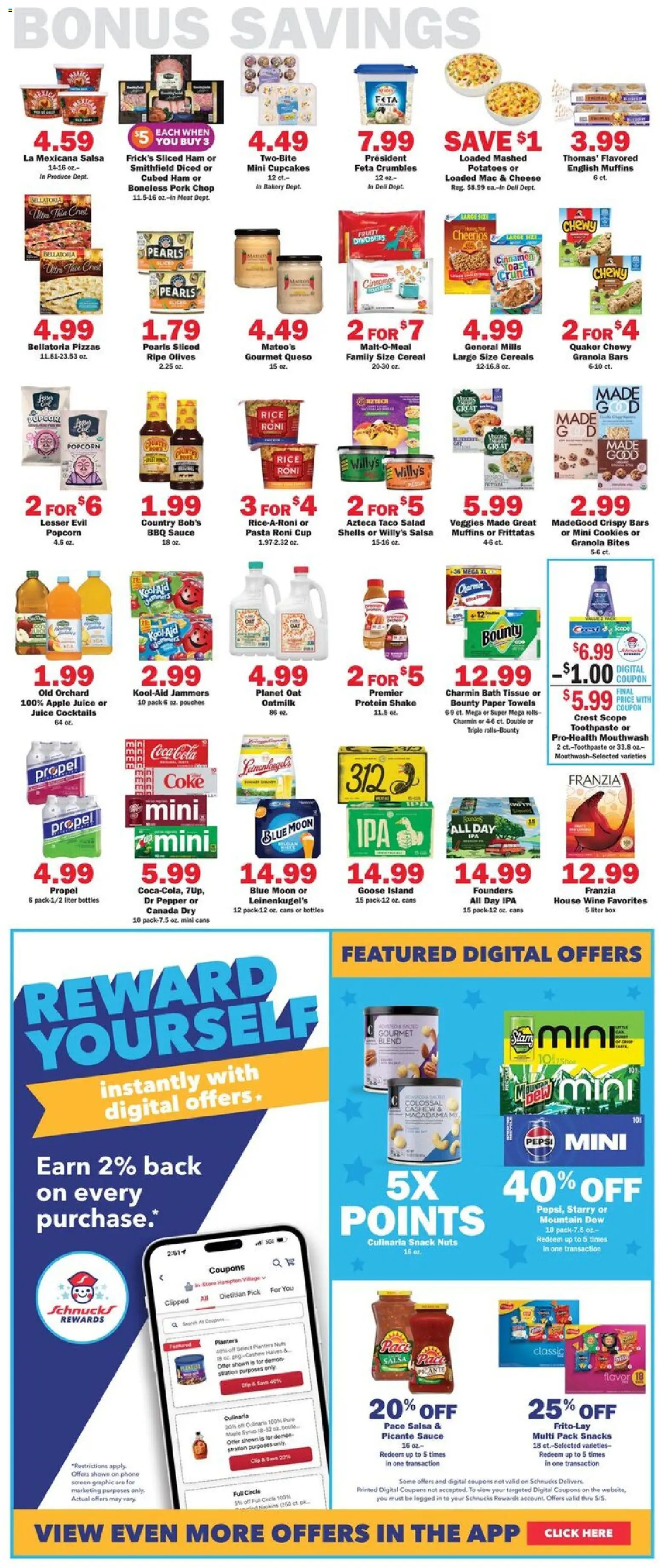 Schnucks Weekly Print Ad - IL - valid from 29.04.2026 | Page: 5 | Products: Cheese, Toothpaste, Pasta, Potatoes