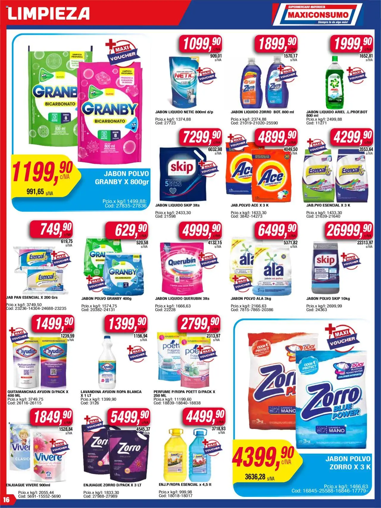 Maxiconsumo ofertas │ válido desde el 09.06.2025 | Página: 16 | Productos: Perfume, Polvo, Jabón, Quitamanchas