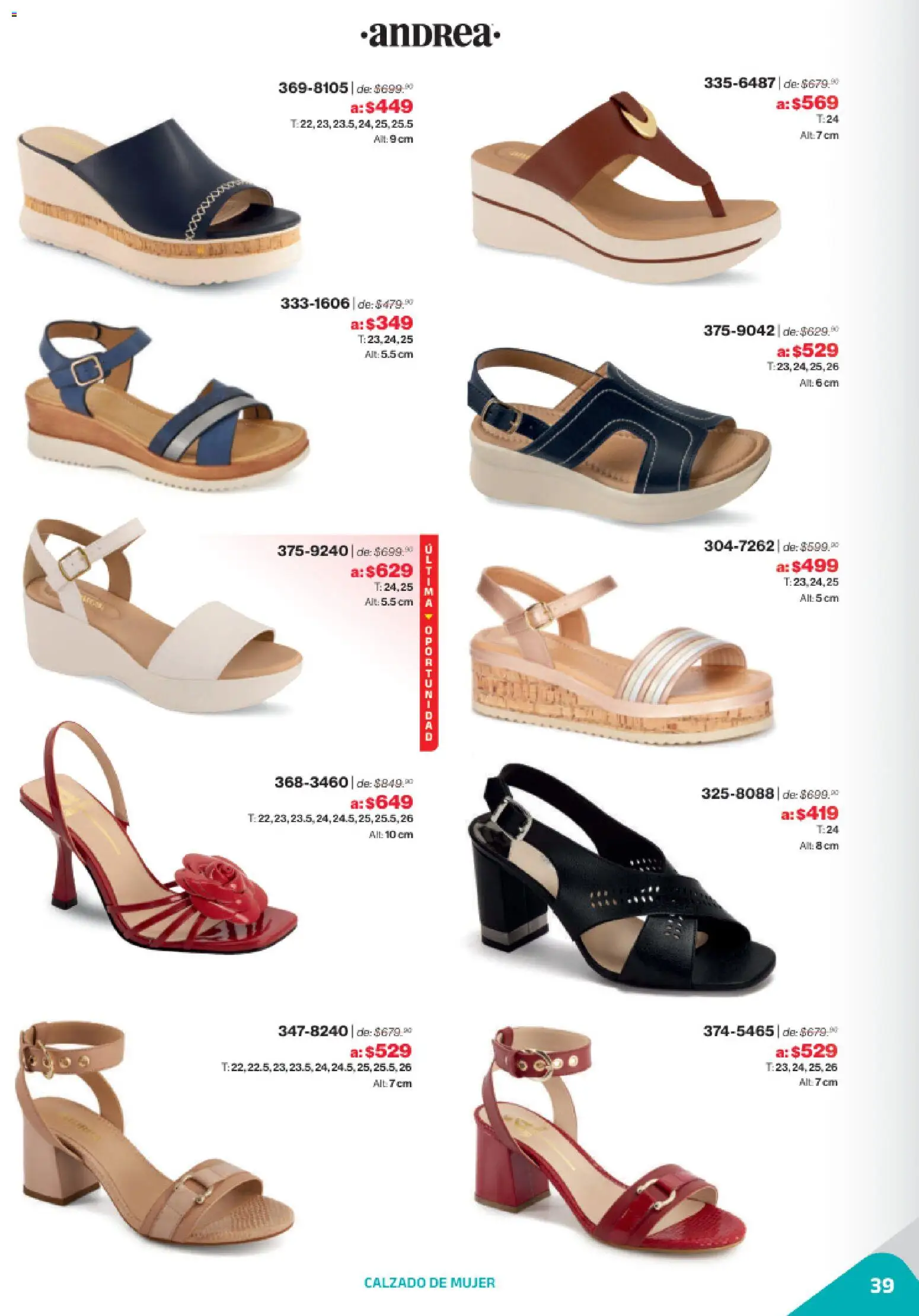 Nuevas ofertas de Andrea válidas en toda la República Mexicana desde el 02.11.2025. ¡Encuentra las mejores ofertas en Andrea catálogo Outlet! | Página: 39