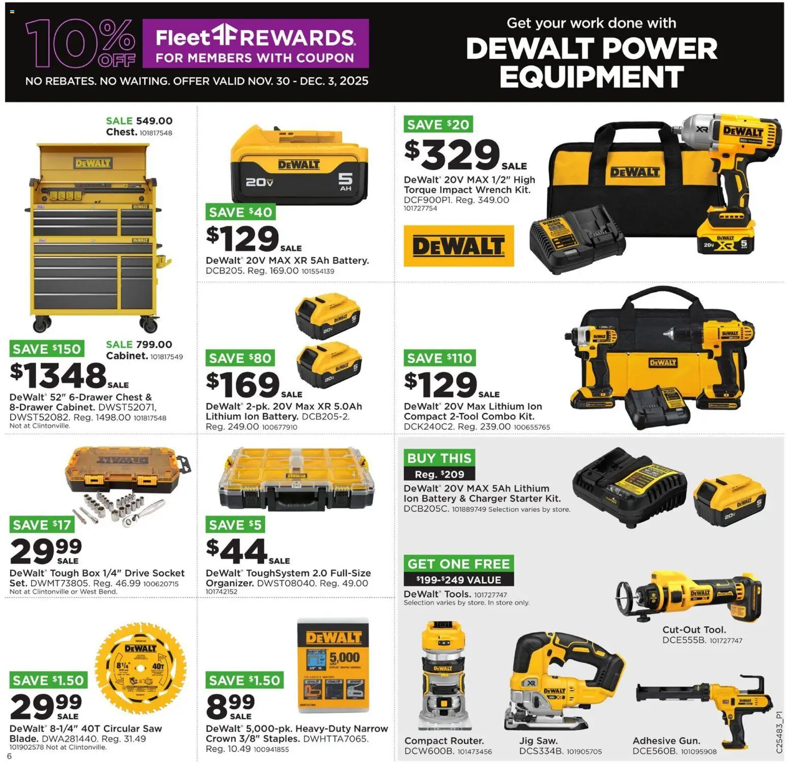 Mills Fleet Farm Cyber Week - valid from 30.11.2025 | Page: 6 | Products: Saw, Socket, Circular Saw, Starter