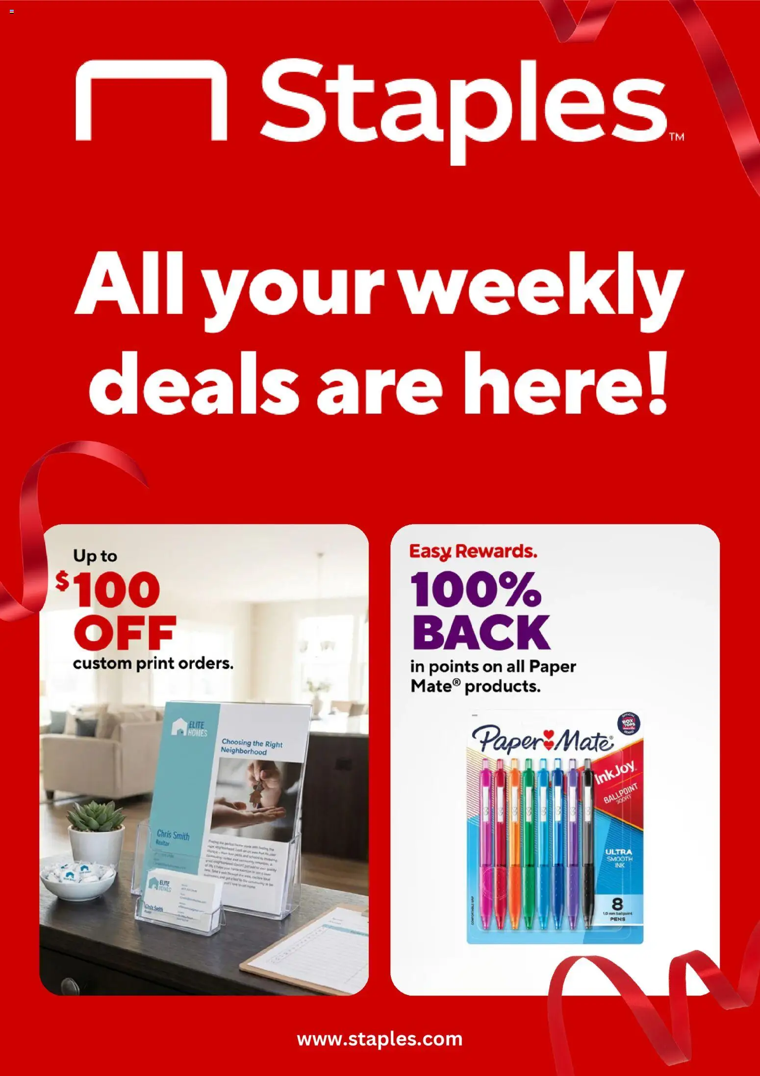 Staples Weekly Ad - valid from 25.01.2026 | Page: 1 | Products: Ink