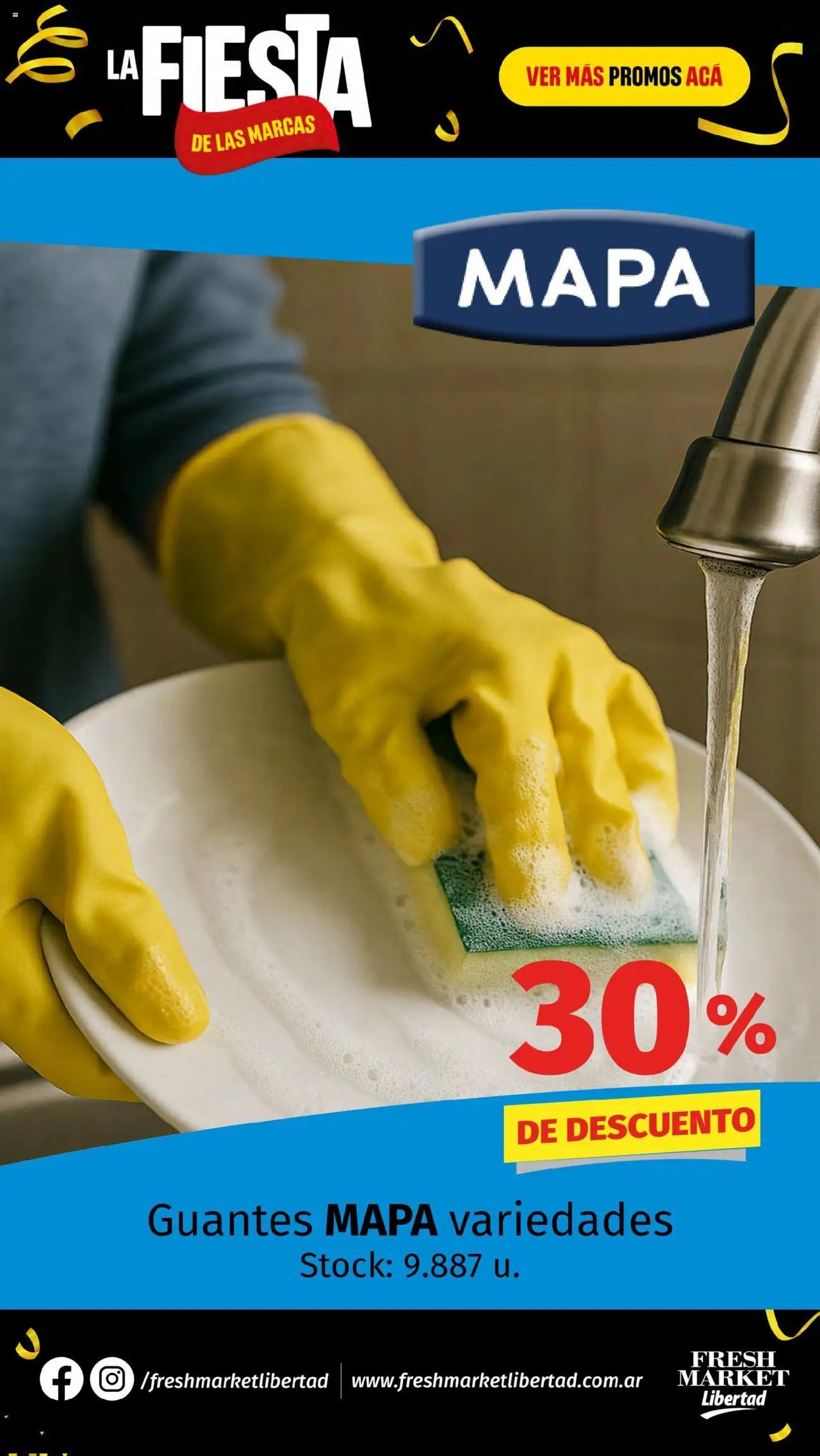 Hipermercado Libertad - La Fiesta  - Fresh │ válido desde el 26.06.2025 | Página: 35 | Productos: Guantes