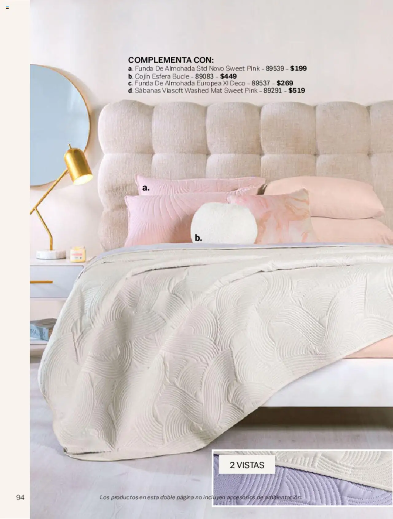 Nuevas ofertas de Vianney válidas en toda la República Mexicana desde el 07.03.2025. ¡Encuentra las mejores ofertas en Vianney catálogo Primavera! | Página: 96 | Productos: Funda, Funda de almohada, Almohada, Sabanas