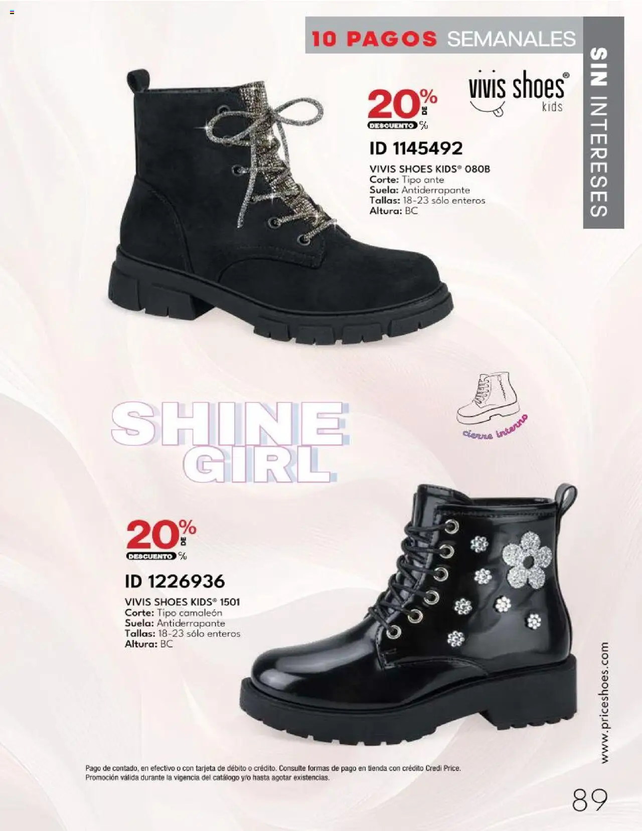 Nuevas ofertas de Price Shoes válidas en toda la República Mexicana desde el 14.10.2025. ¡Encuentra las mejores ofertas en Price Shoes - Catálogo - 10 Pagos sin Intereses! | Página: 89