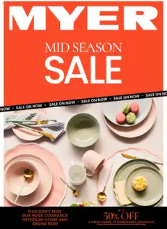Preview of Myer Catalogue Mid Season Sale - valid from 10.09.2025
