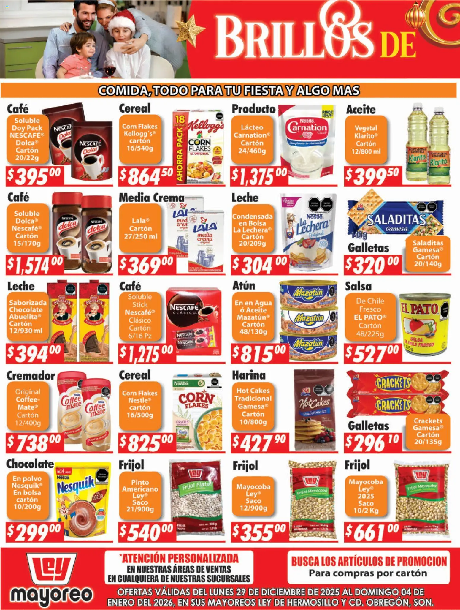 Nuevas ofertas de Casa Ley válidas en toda la República Mexicana desde el 29.12.2025. ¡Encuentra las mejores ofertas en Casa Ley folleto Hermosillo! | Página: 2 | Productos: Agua, Galletas, Mate, Polvo