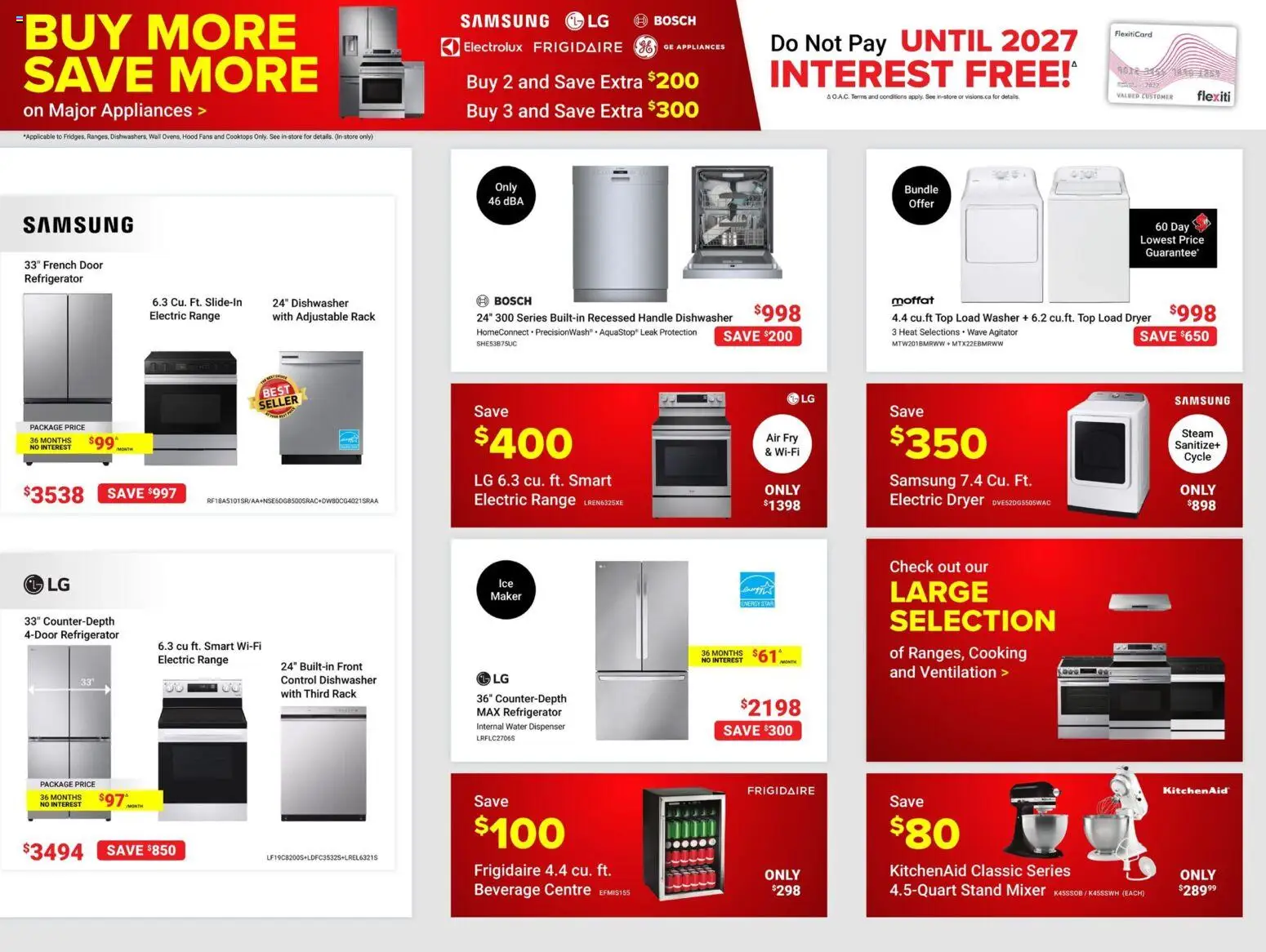 Visions flyer valid from 31.10.2025 | Page: 4 | Products: Refrigerator, Dryer, Dishwasher, Mixer