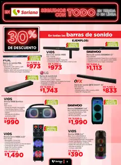Vista previa de Soriana - Seguimos con todo Híper Nacional, nuevo folleto de la tienda, válido en México a partir del 18.11.2025 | Página: 9 | Productos: Cable USB, Cable, Barra, Batería