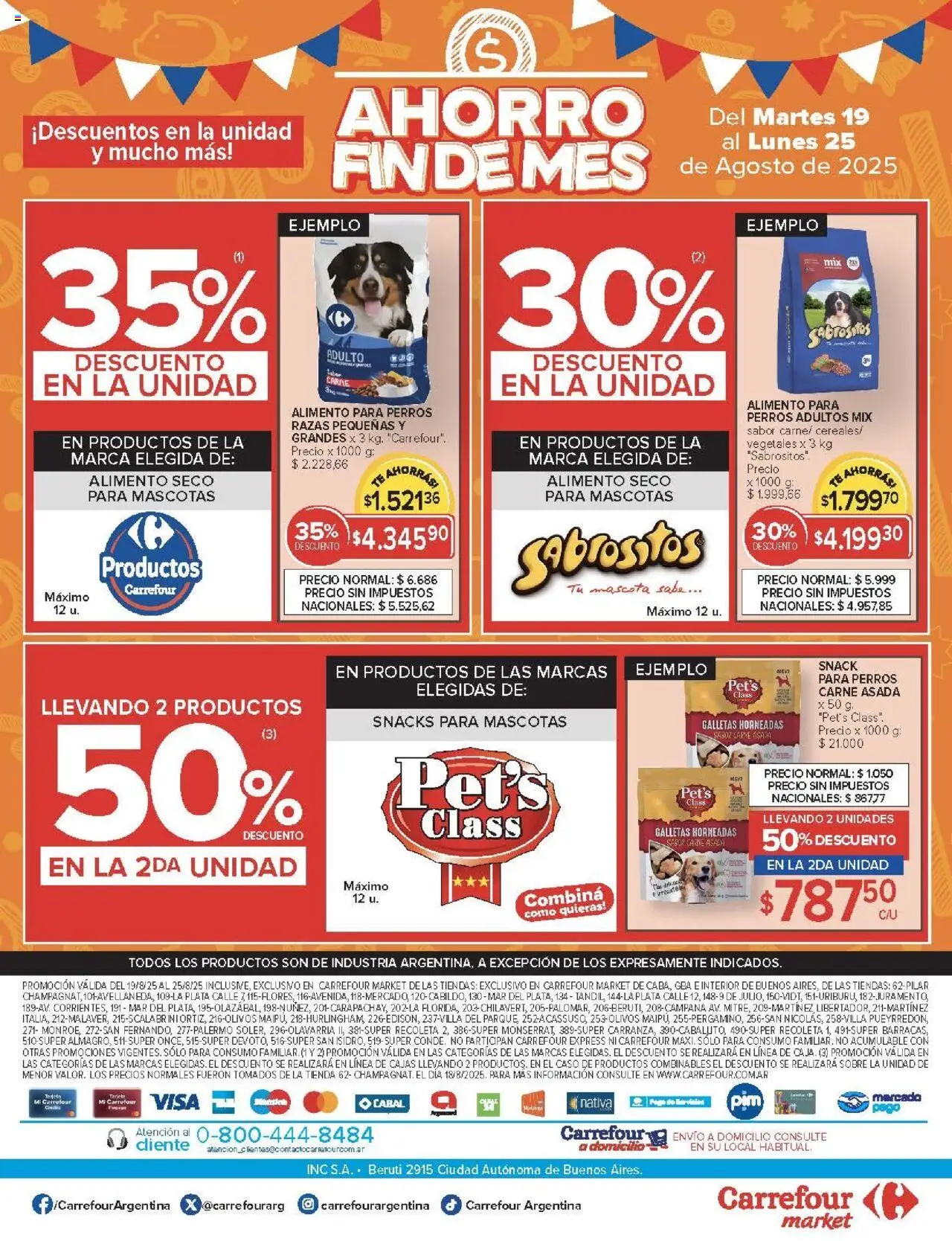 Carrefour ofertas - CABA │ válido desde el 19.08.2025 | Página: 51 | Productos: Caso, Sobre, Té, Galletas