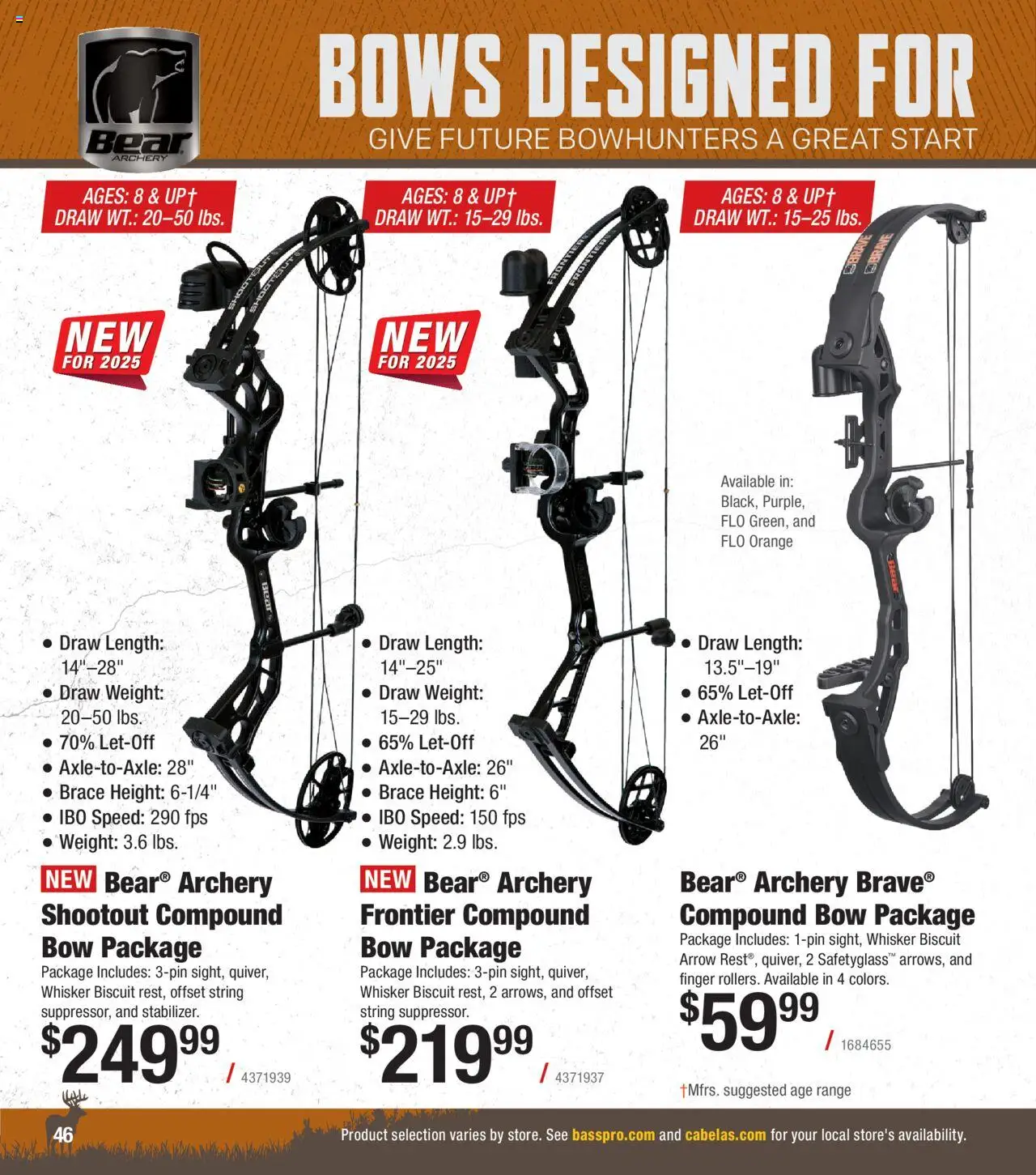 Cabela's Archery 25 - valid from 15.07.2025 | Page: 46 | Products: Bow, Arrow, Archery, Weight