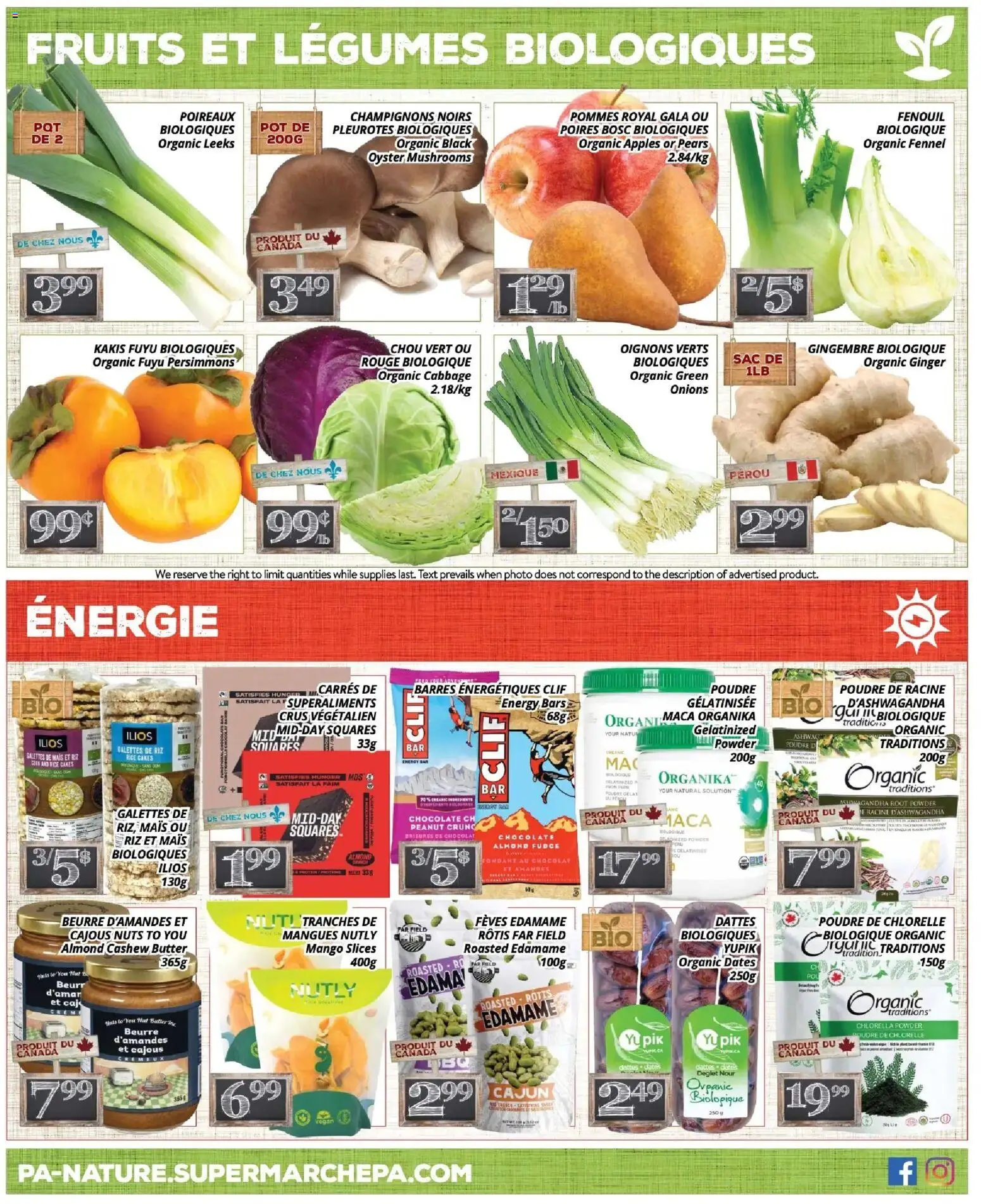 Pa Supermarché flyer valid from 10.11.2025 | Page: 4 | Products: Nuts, Butter, Chocolate, Apples