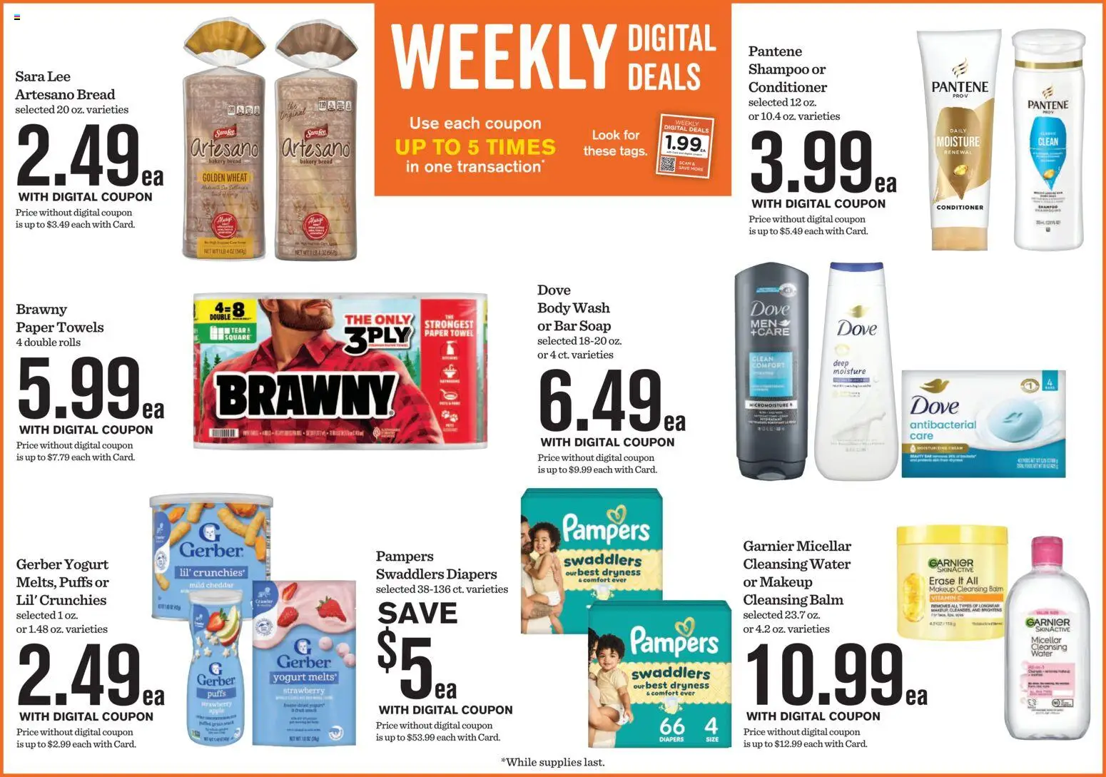Mariano's Weekly Ad - valid from 04.03.2026 | Page: 4 | Products: Bakery, Soap, Bar Soap, Water