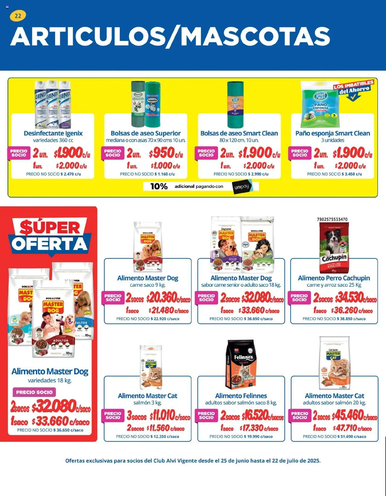 Alvi catálogo │ válido desde el 25.06.2025 | Página: 22 | Productos: Esponja, Desinfectante, Pollo, Arroz