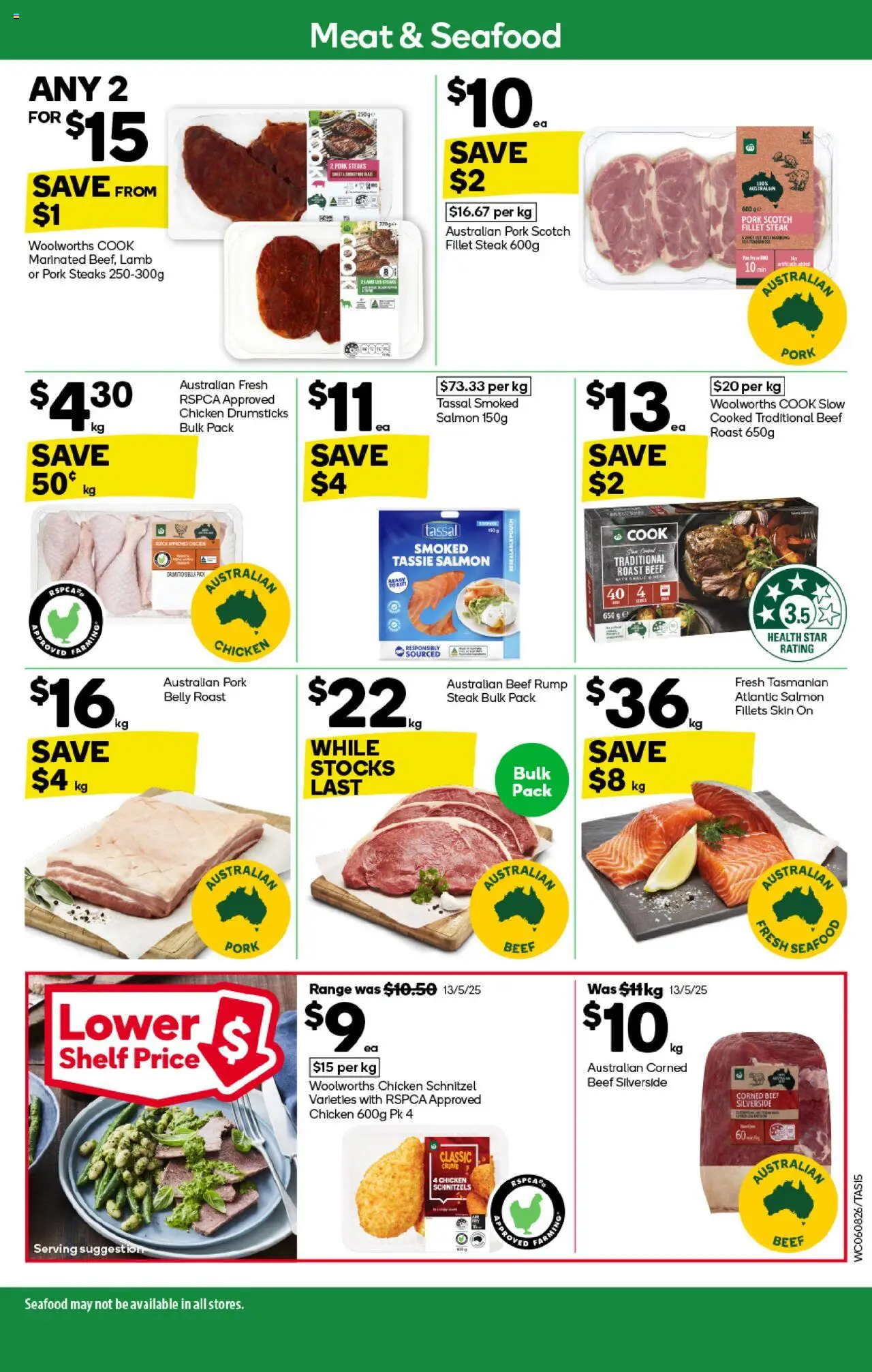 Woolworths catalogue - valid from 06.08.2025 | Page: 15 | Products: Pork, Lamb, Beef, Meat