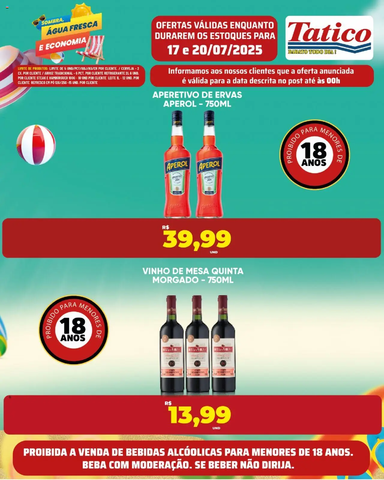 Tatico Folheto - válido de 19.07.2025 | Página: 29 | Produtos: Refresco, Mesa, Leite, Hambúrguer