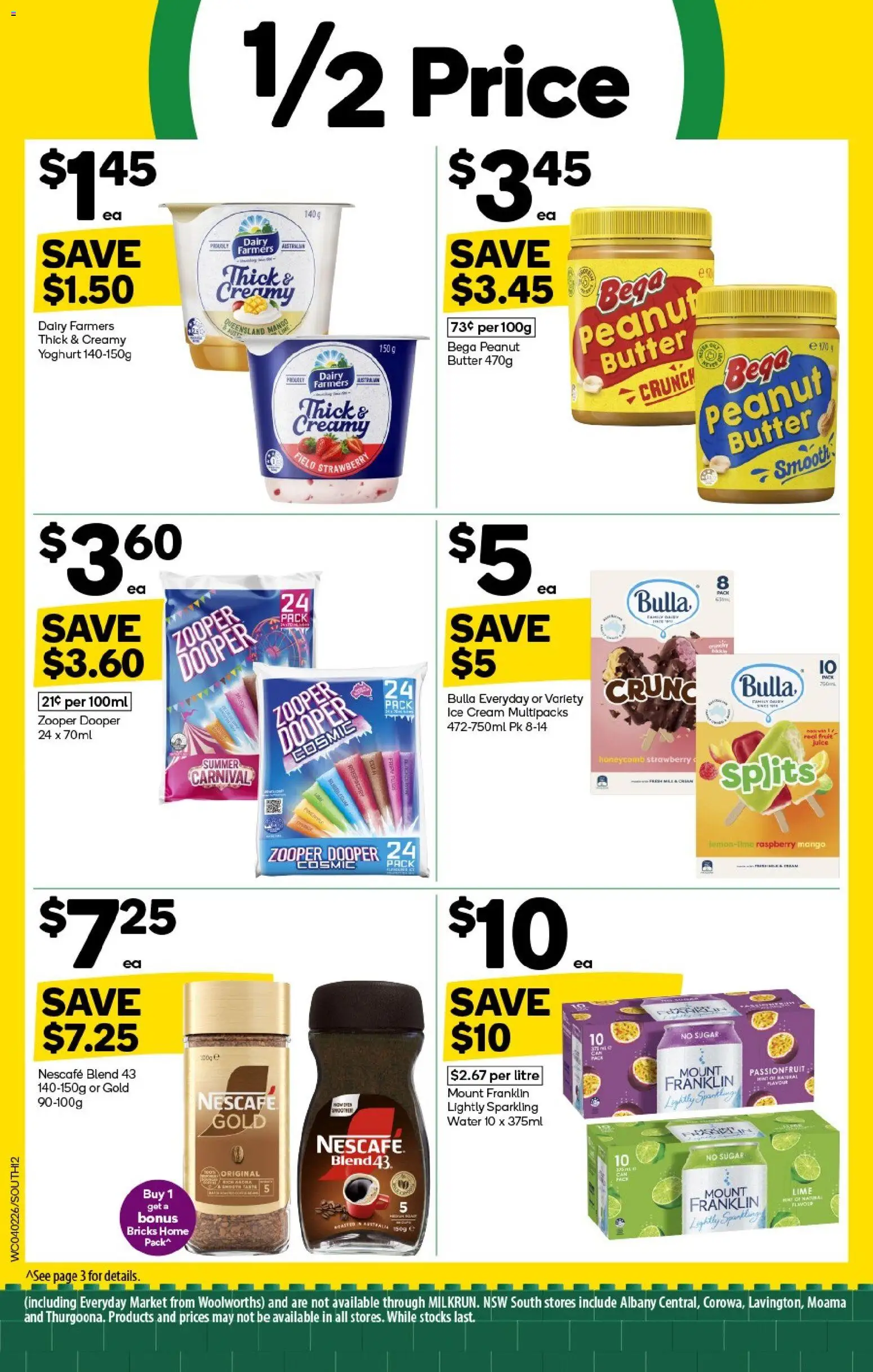 Woolworths catalogue - valid from 04.02.2026 | Page: 12 | Products: Yoghurt, Ice cream, Water, Lime