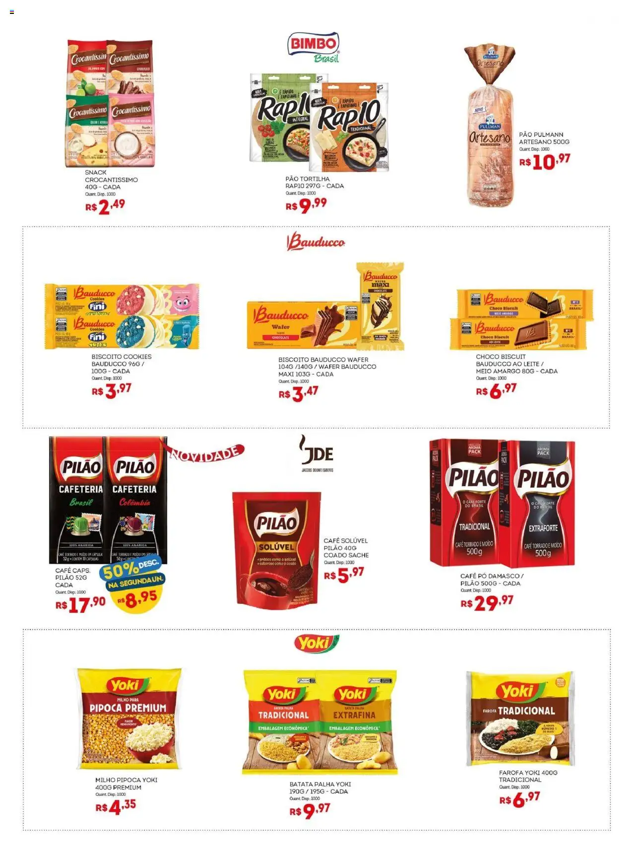 Bistek Supermercados Folheto - válido de 08.10.2025 | Página: 4 | Produtos: Lente, Rack, Café solúvel, Pipoca