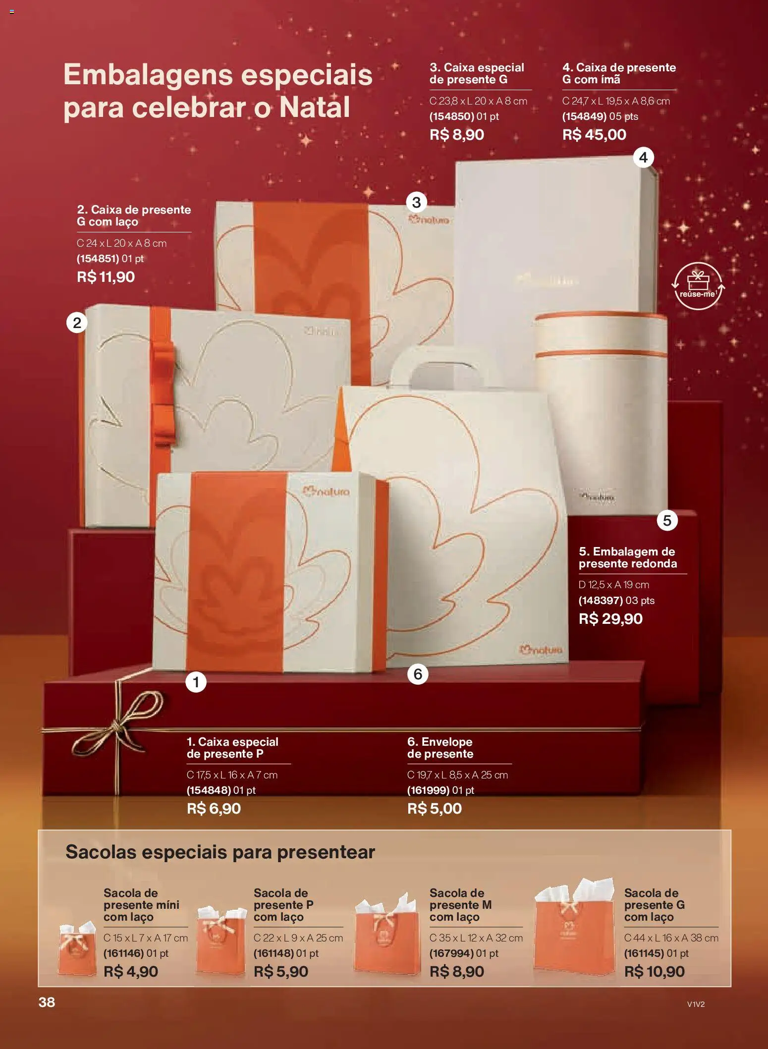Natura Folheto - válido de 26.11.2025 | Página: 38 | Produtos: Caixa, Envelope