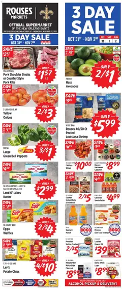 Preview of Rouses weekly ads valid from 29.10.2025