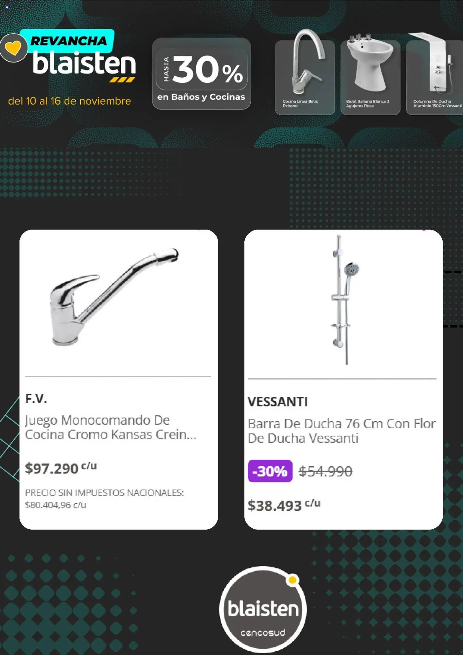 Blaisten catálogo │ válido desde el 10.11.2025 | Página: 3 | Productos: Bidet, Cocina, Ducha