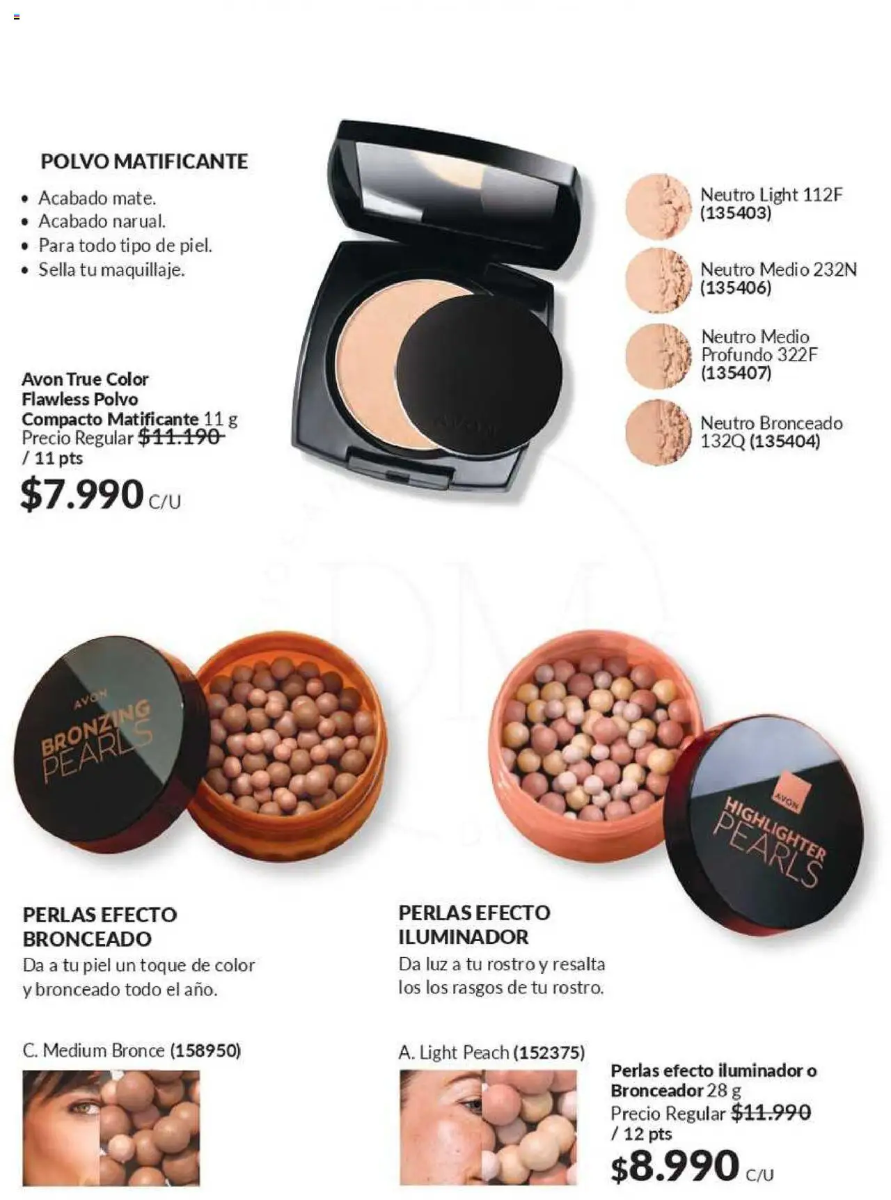 Catálogo Avon Campaña 10 │ válido desde el 03.06.2025 | Página: 33 | Productos: Polvo compacto, Polvo, Bronceador, Iluminador