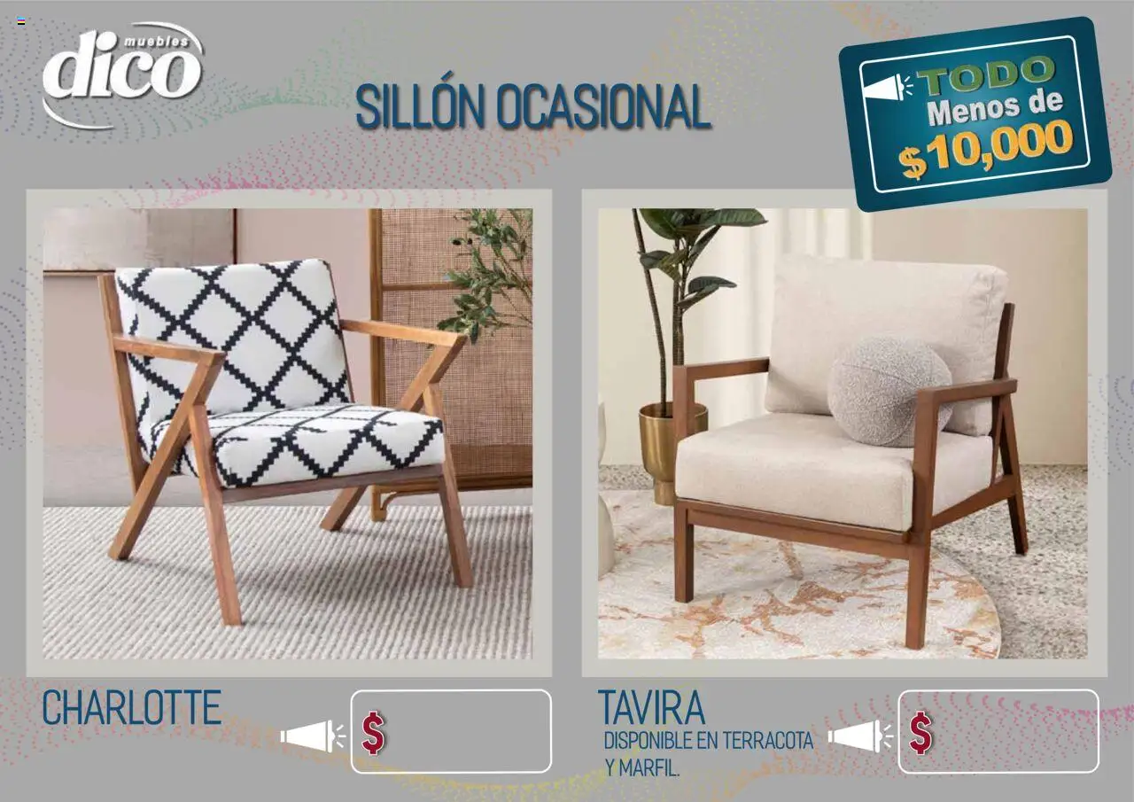 Nuevas ofertas de Muebles Dico válidas en toda la República Mexicana desde el 15.10.2025. ¡Encuentra las mejores ofertas en Muebles Dico - Catálogo TODO menos de 10000! | Página: 61 | Productos: Sillón