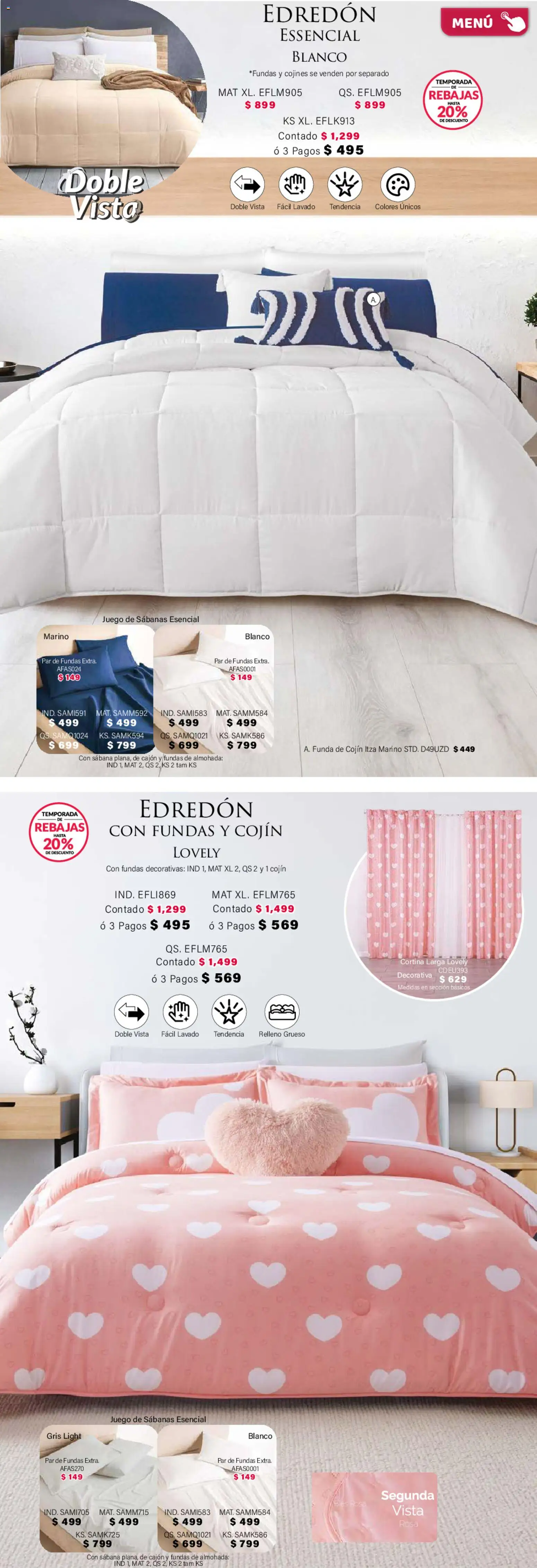 Nuevas ofertas de Colchas Concord válidas en toda la República Mexicana desde el 01.02.2026. ¡Encuentra las mejores ofertas en Colchas Concord catálogo! | Página: 10 | Productos: Juego, Funda, Almohada, Sabanas