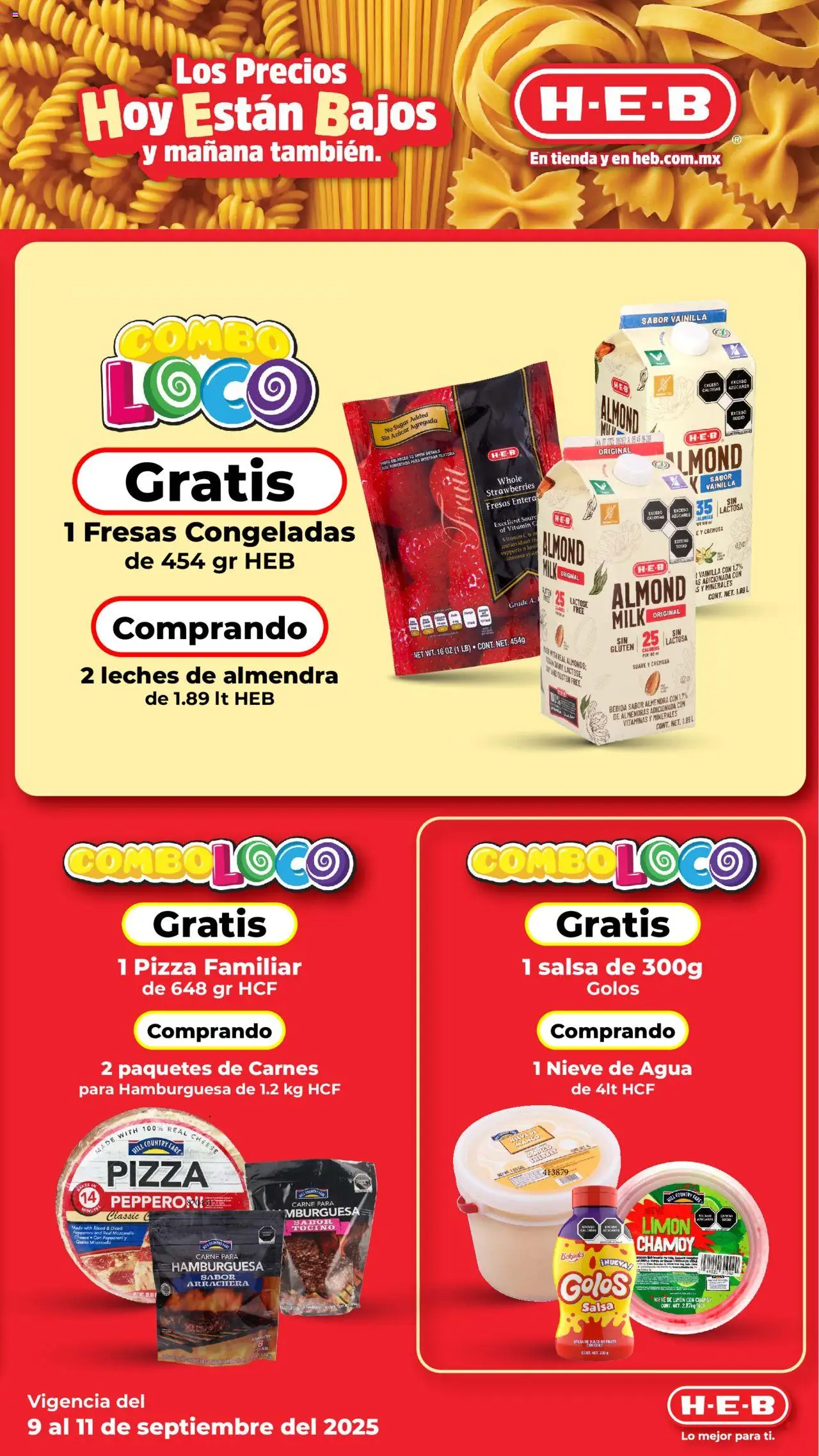 Nuevas ofertas de H-E-B válidas en toda la República Mexicana desde el 09.09.2025. ¡Encuentra las mejores ofertas en H-E-B - Folleto! | Página: 5 | Productos: Azúcar, Limón, Pizza, Almendra