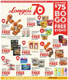 Preview of Longo's weekly flyer / circulaire from shop Longo's valid from 19.03.2026
