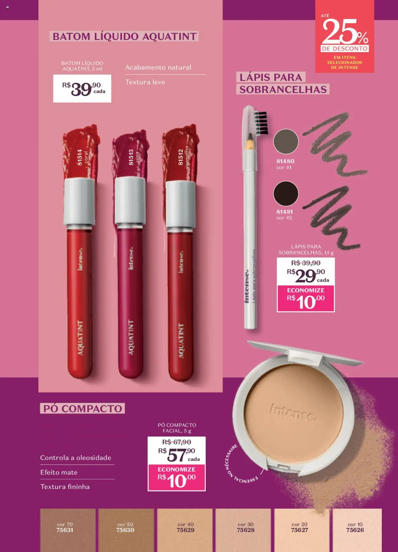 O Boticário Folheto - válido de 13.10.2025 | Página: 123 | Produtos: Pó compacto, Pó, Batom, Lápis