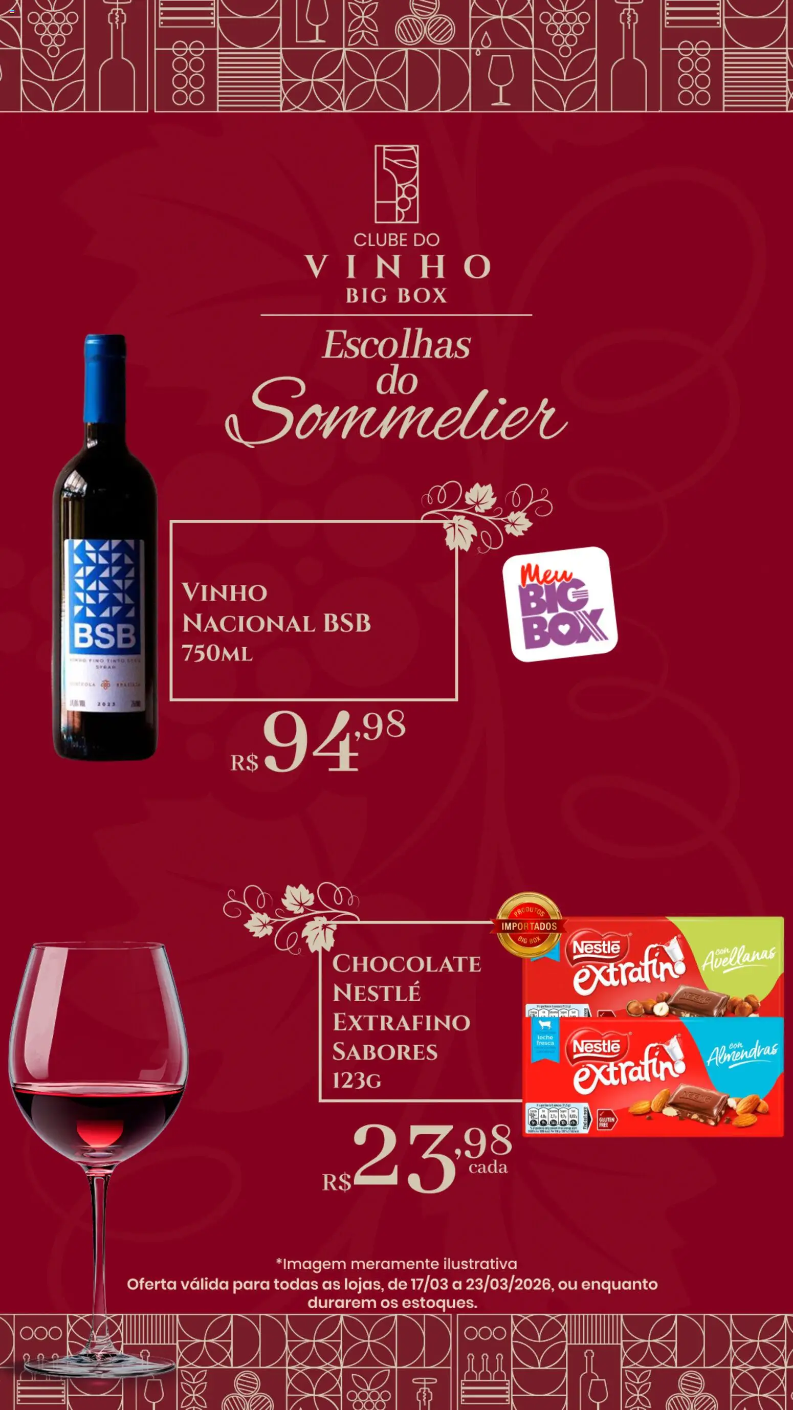 Big Box Folheto - válido de 17.03.2026 | Página: 5 | Produtos: Chocolate, Vinho