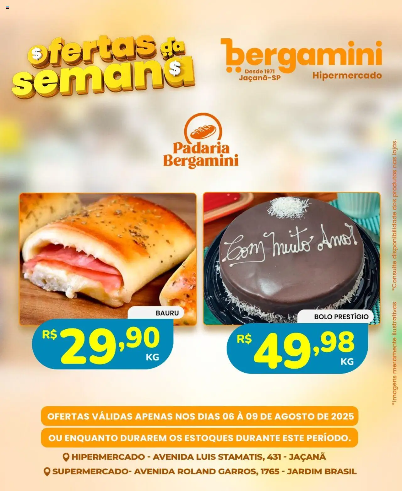 Supermercado Bergamini Folheto - válido de 06.08.2025 | Página: 23 | Produtos: Bolo