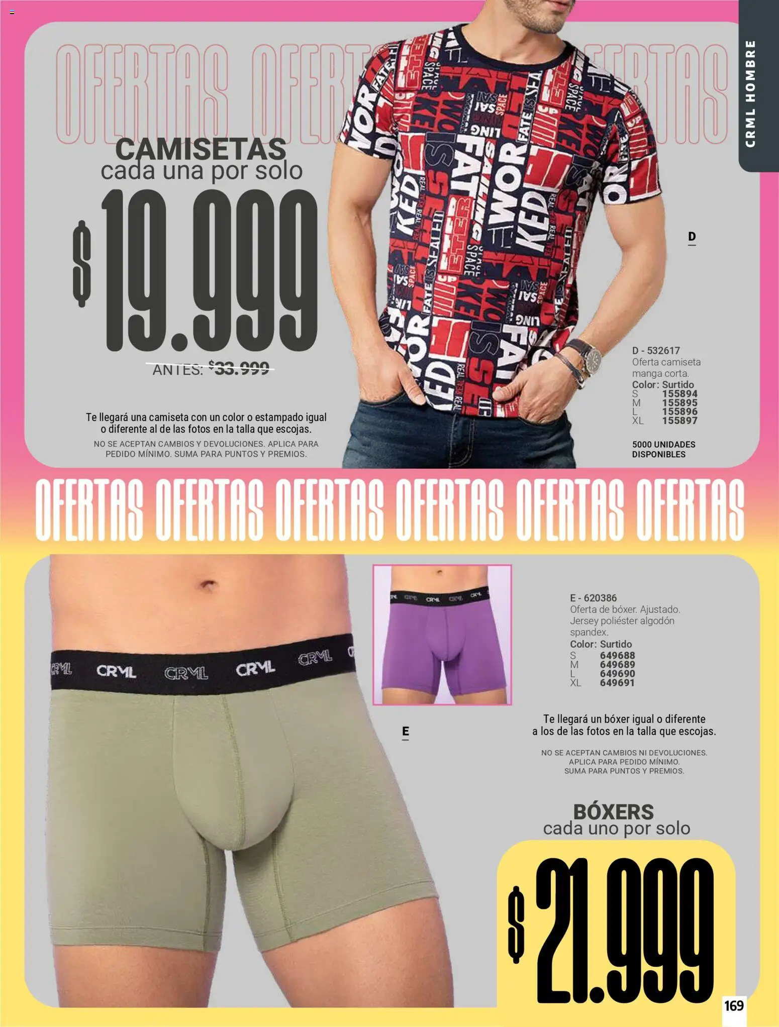 Carmel revista - valida desde el 01.06.2026 | Página: 169 | Productos: Té, Algodón, Boxers, Camiseta