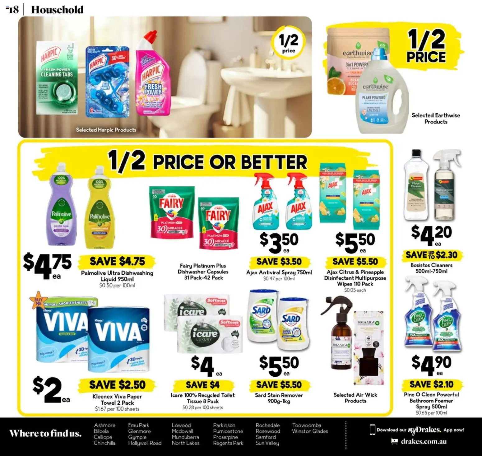 Drakes catalogue - valid from 28.01.2026 | Page: 19 | Products: Toilet, Cleaner, Plant, Dishwasher