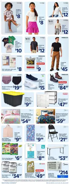 Preview of Walmart weekly flyer from shop Walmart valid from 02.04.2026 | Page: 18 | Products: Bath, Oil, Pants, Underwear
